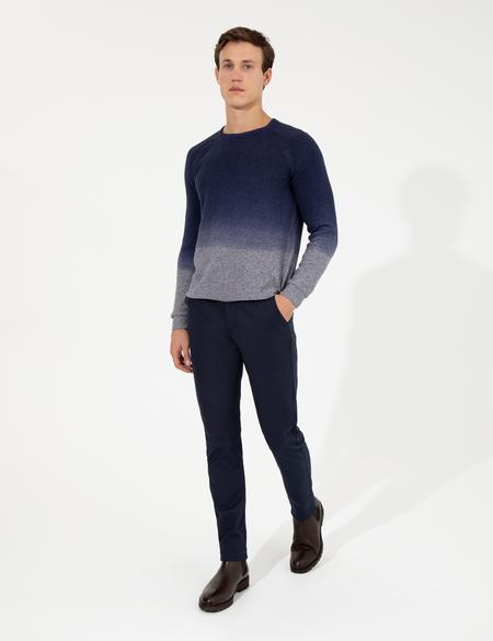 Lacivert Slim Fit Kanvas Pantolon - 50263250041