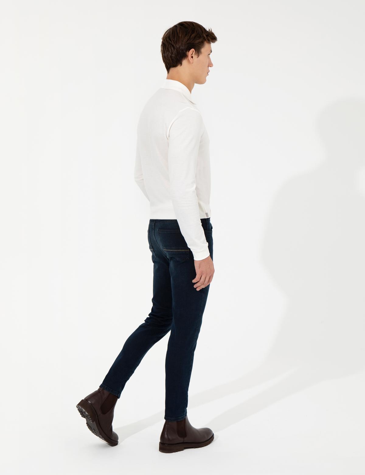Lacivert Slim Fit Jean Pantolon - 50259664013