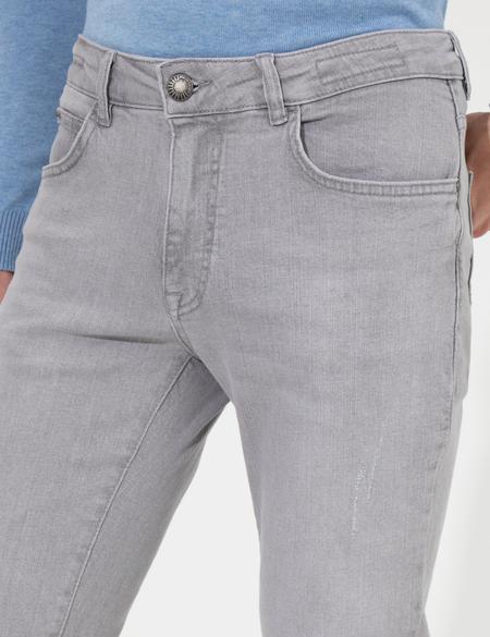 Açık Gri Slim Fit Jean Pantolon - 50259686010