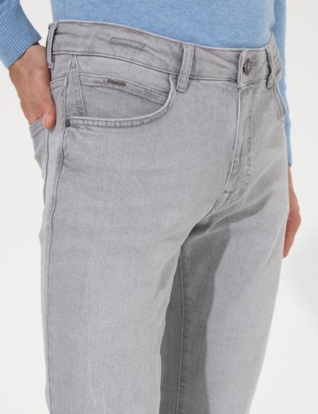 Açık Gri Slim Fit Jean Pantolon - 50259686010