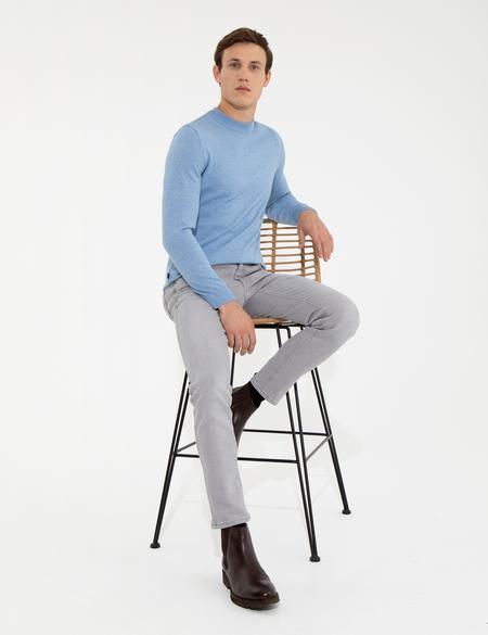 Açık Gri Slim Fit Jean Pantolon - 50259686010