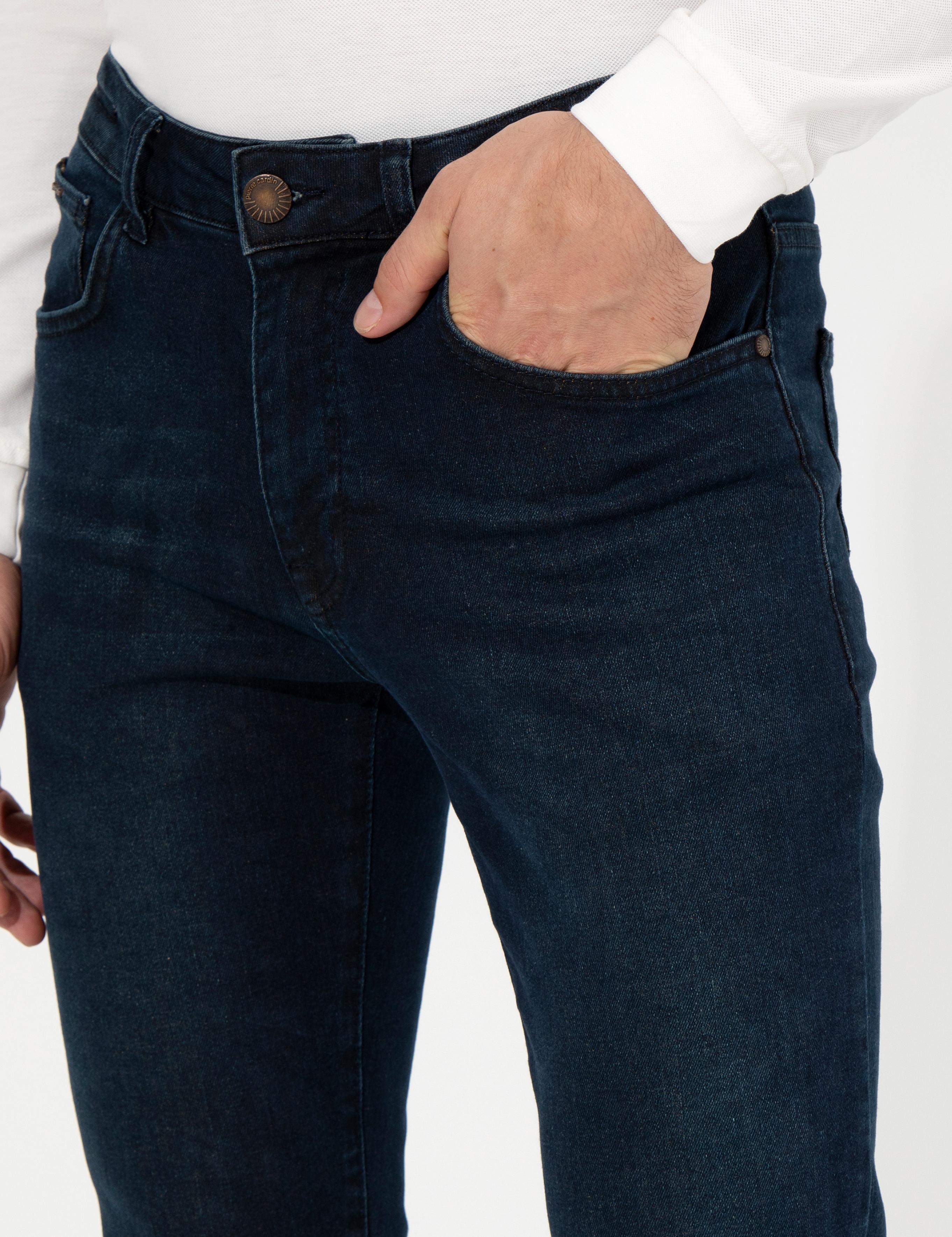 Lacivert Slim Fit Jean Pantolon