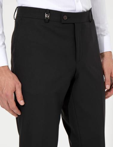 Siyah Slim Fit Kumaş Pantolon