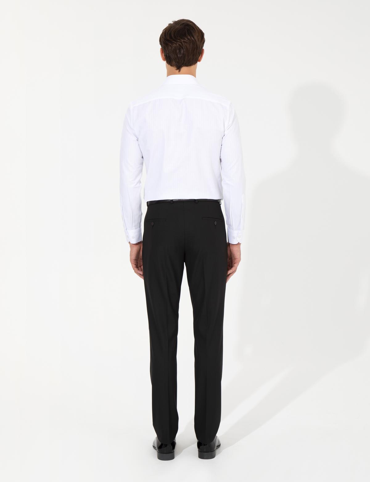 Siyah Slim Fit Kumaş Pantolon - 50261770006