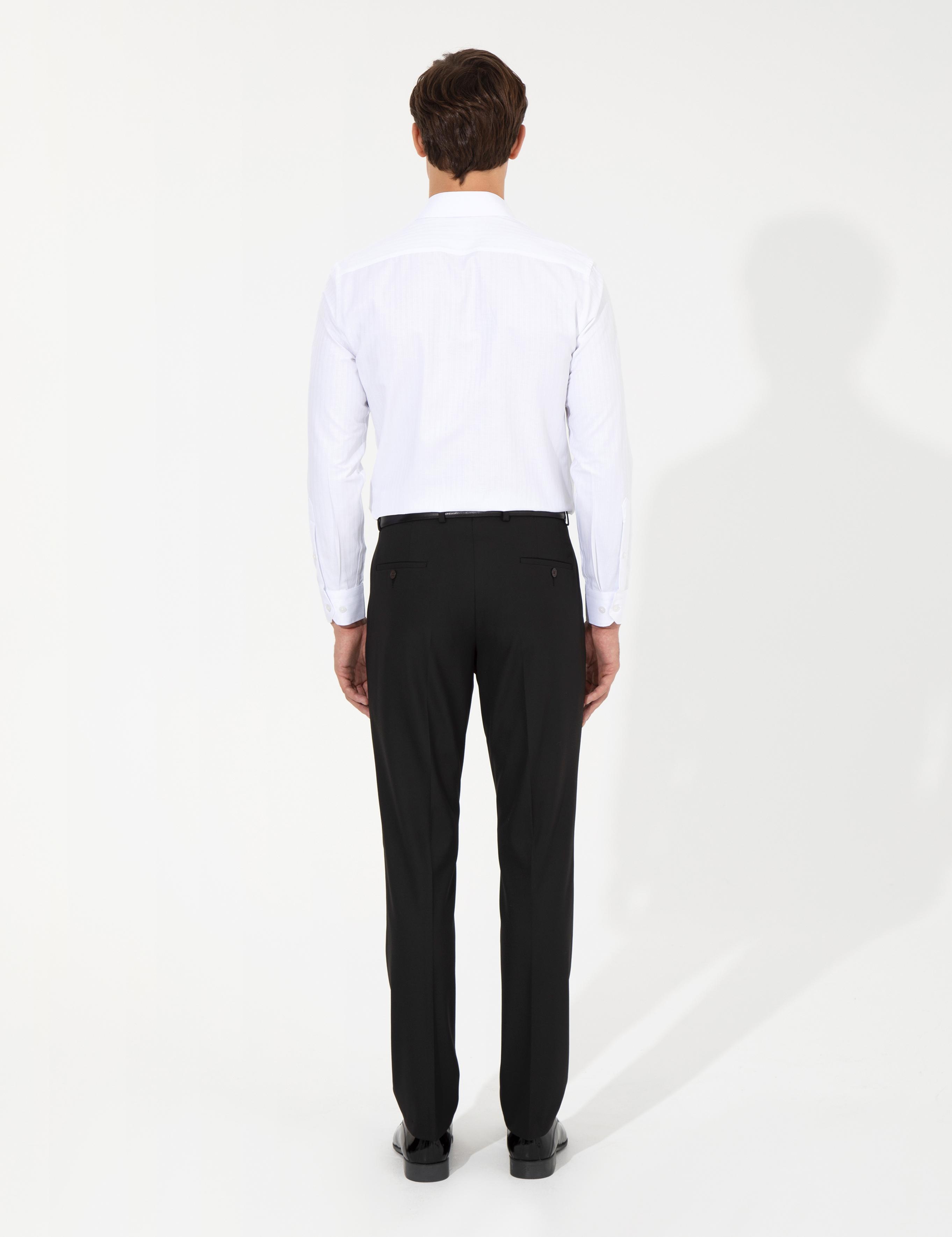 Siyah Slim Fit Kumaş Pantolon