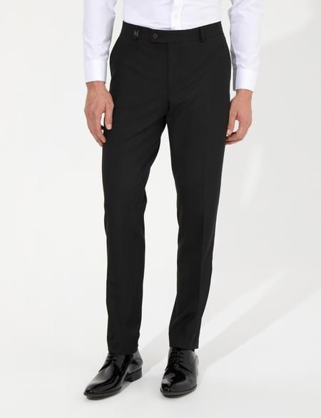 Siyah Slim Fit Kumaş Pantolon - 50261770006