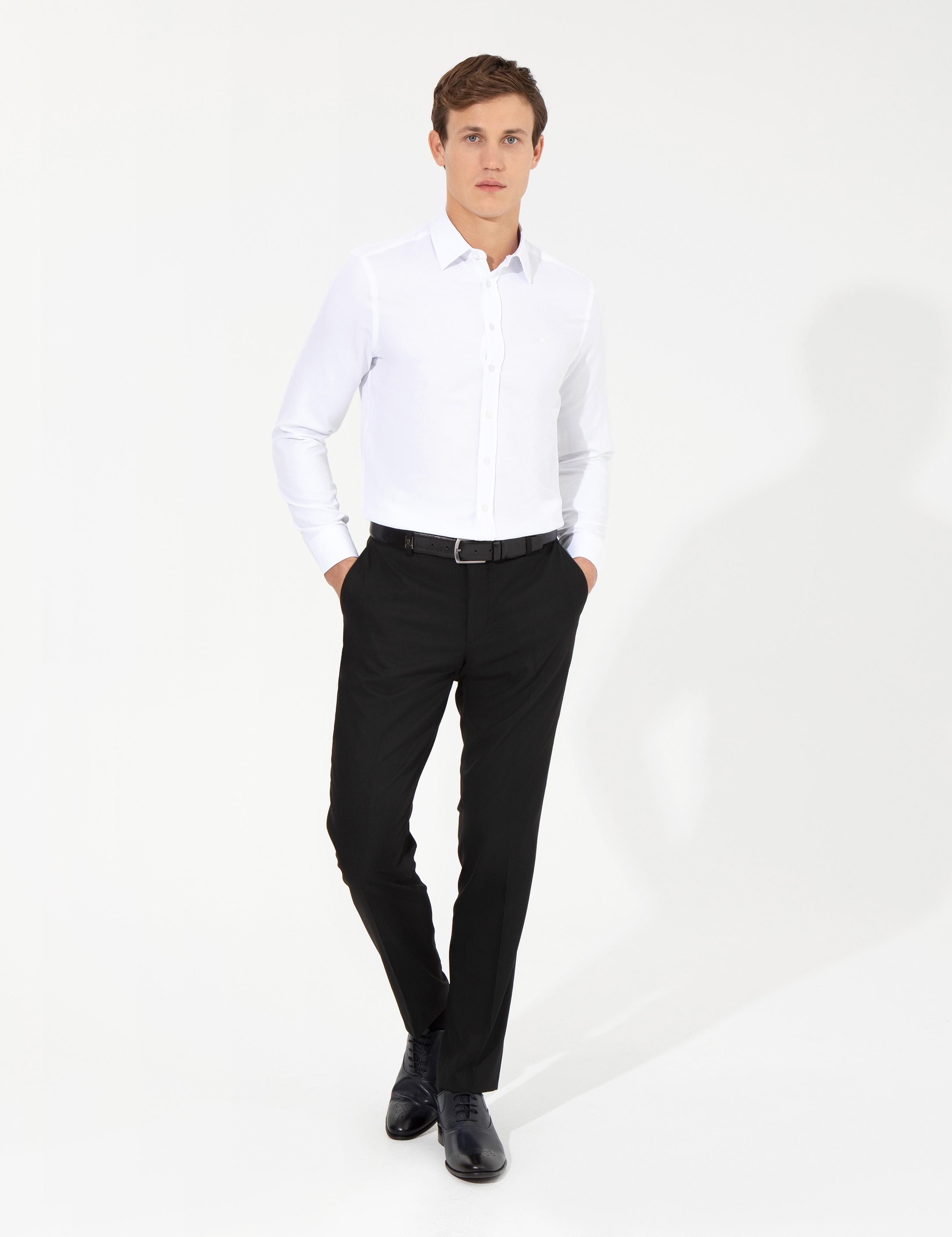 Siyah Slim Fit Kumaş Pantolon