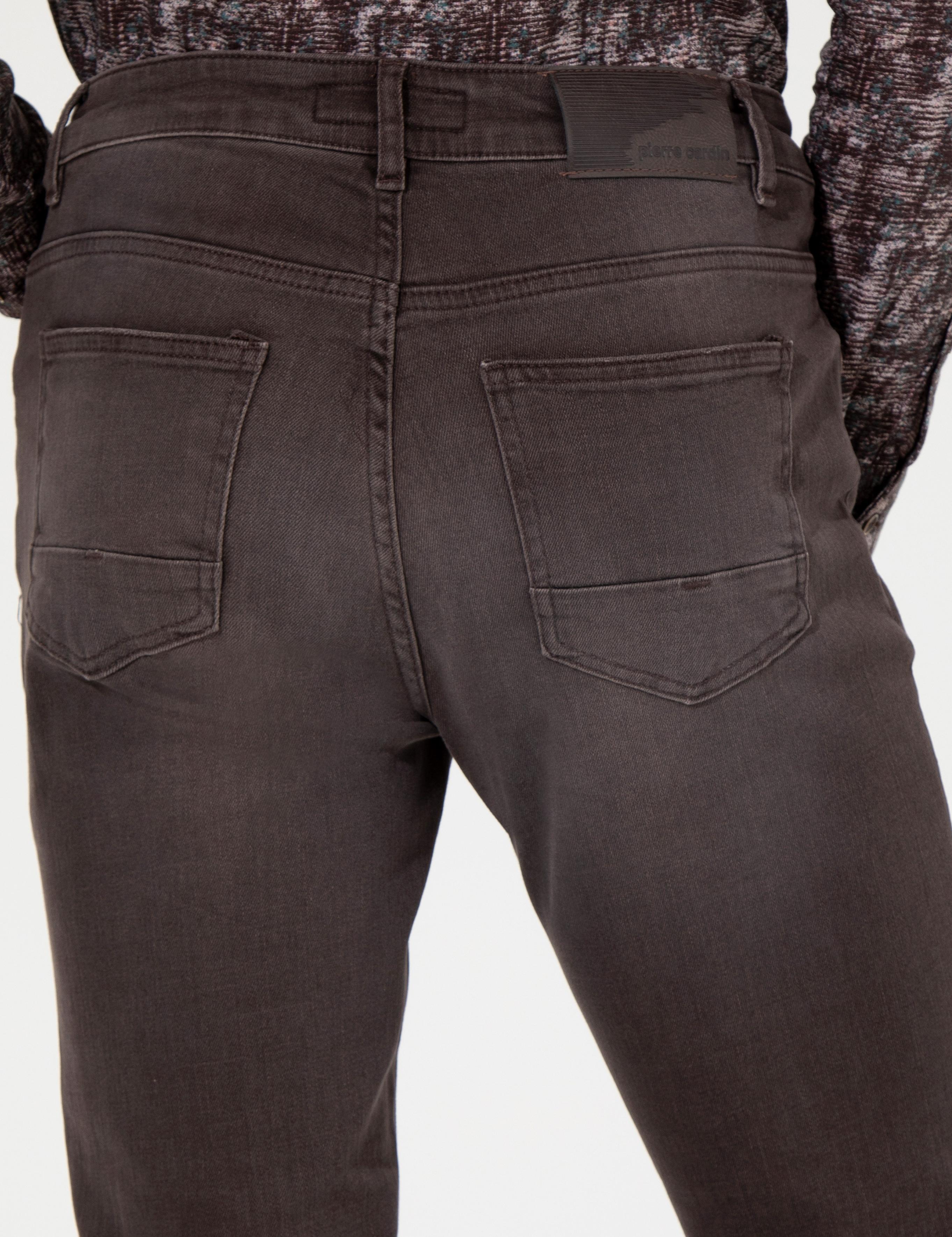 Kahverengi Slim Fit Jean Pantolon