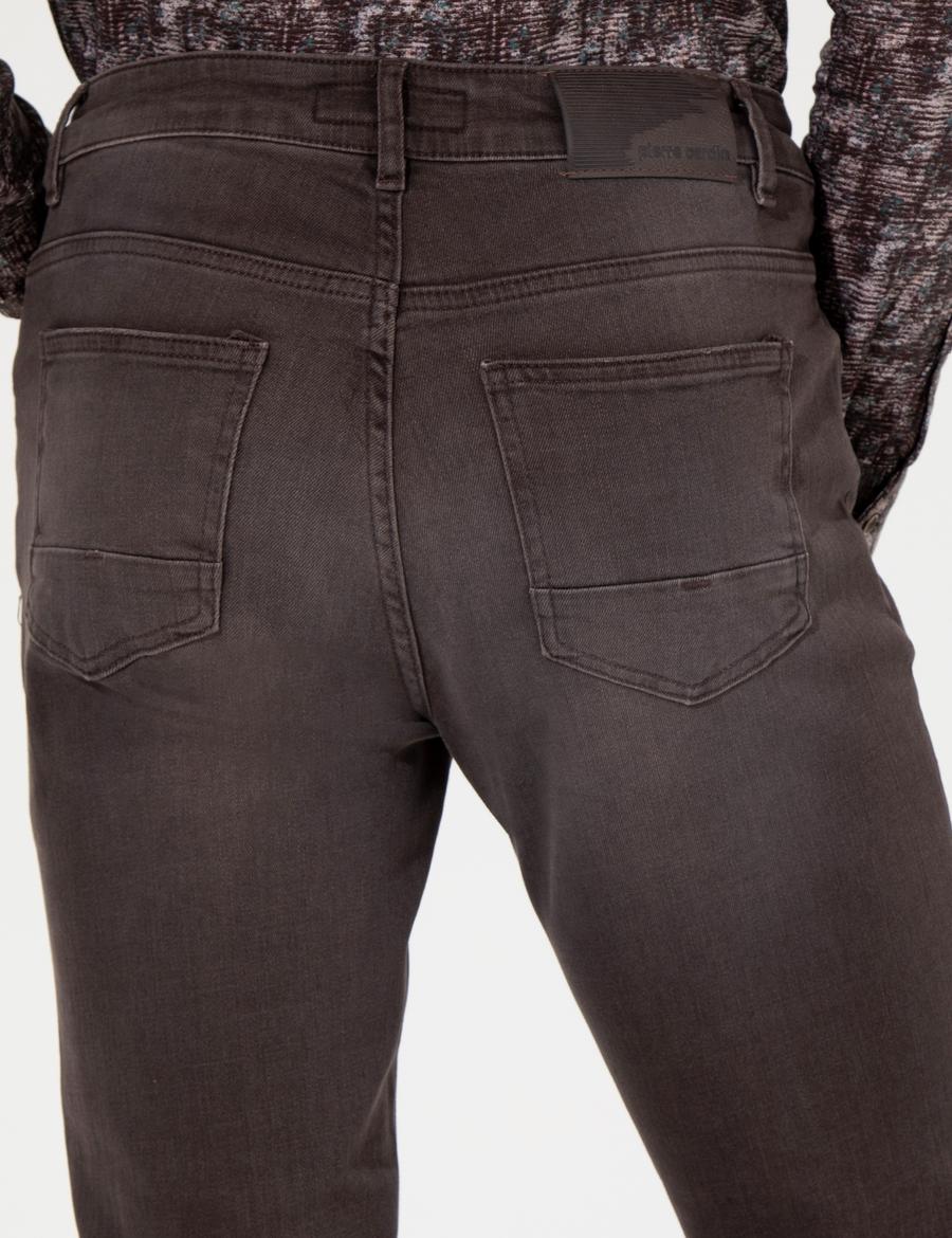Kahverengi Slim Fit Jean Pantolon