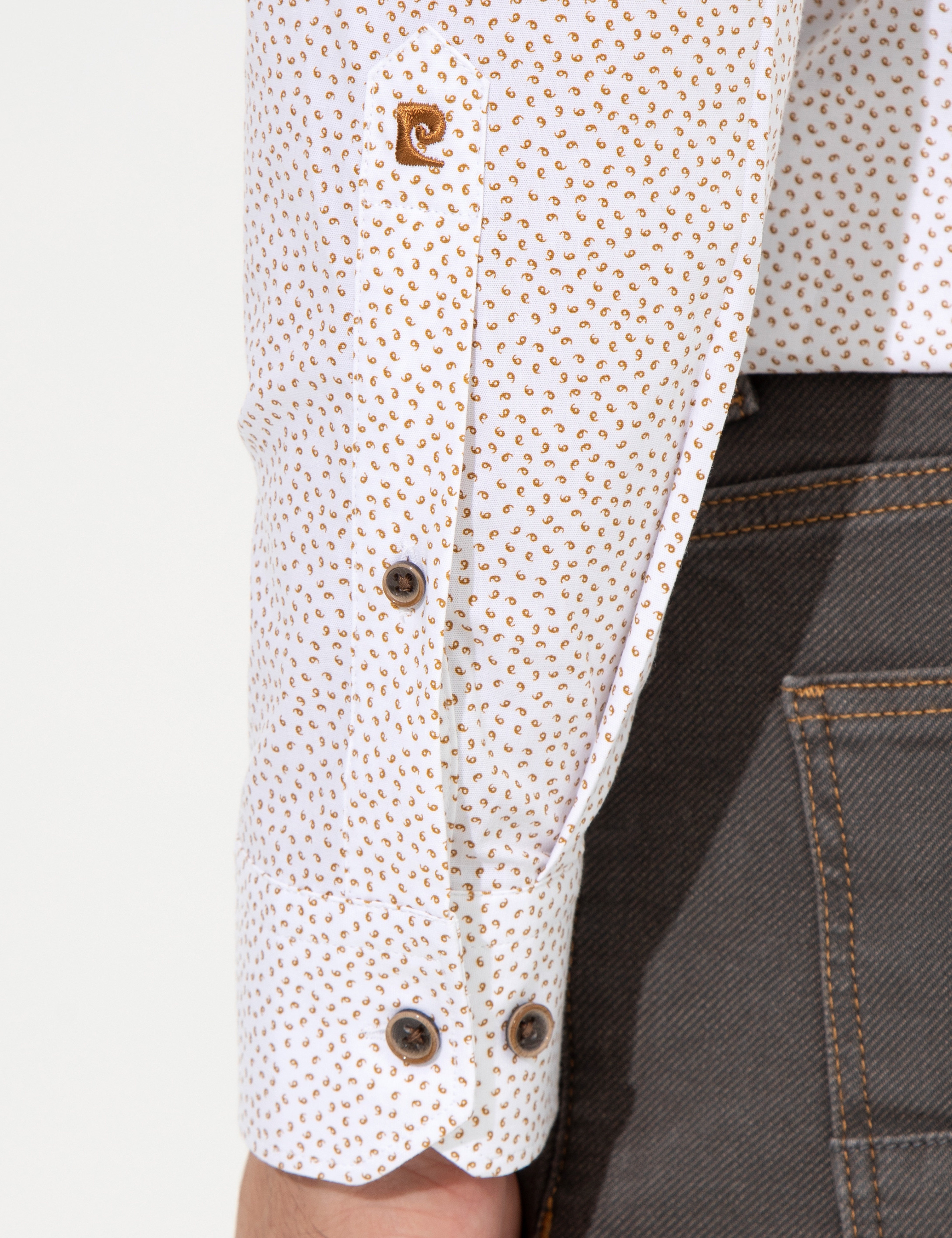 Kahverengi Ex. Slim Fit Uzun Kollu Gömlek