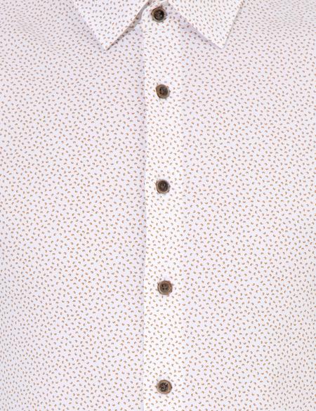 Kahverengi Ex. Slim Fit Uzun Kollu Gömlek - 50259551043