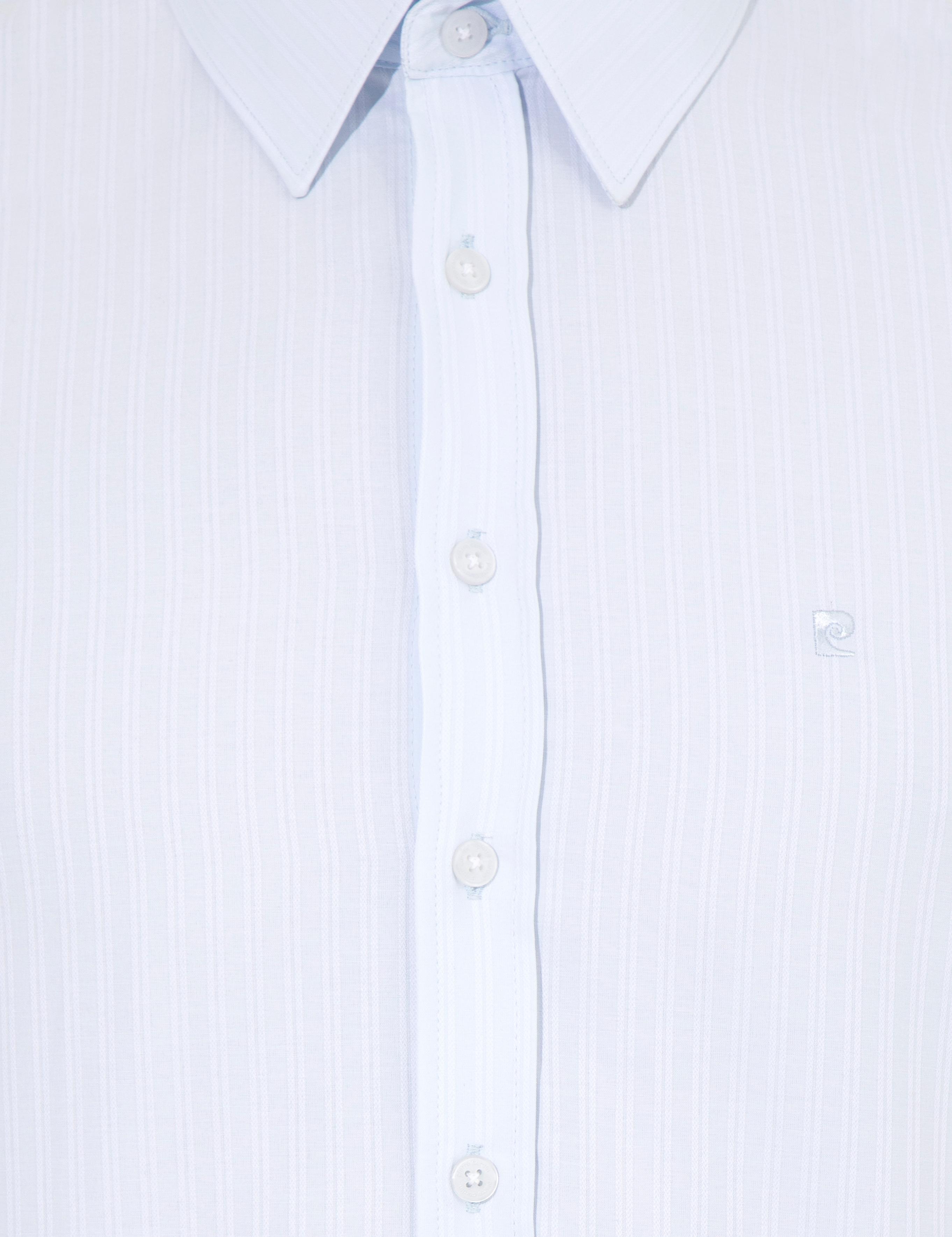 Açık Mavi Slim Fit Armürlü Gömlek