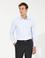 Açık Mavi Slim Fit Armürlü Uzun Kollu Gömlek
