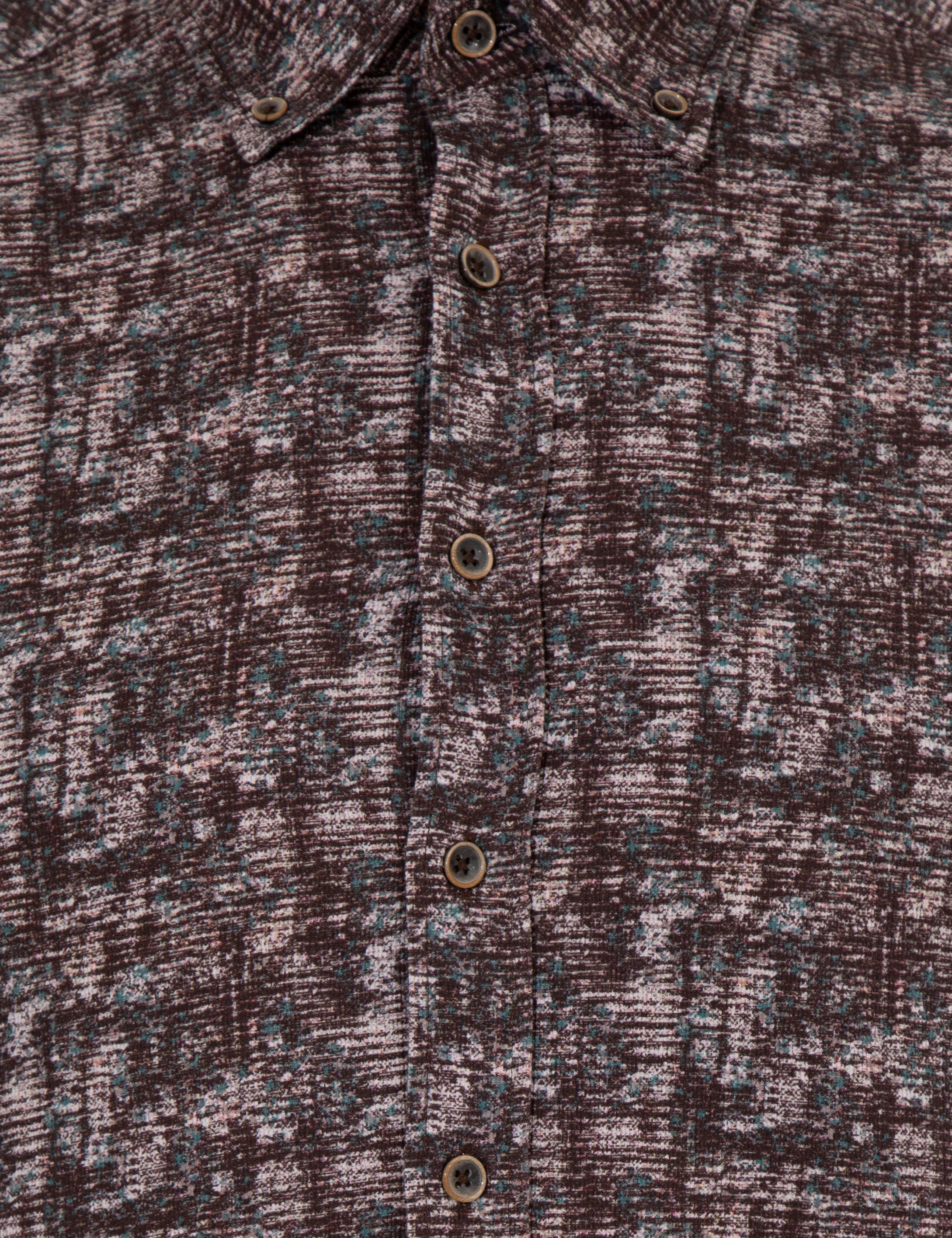 Kahverengi Slim Fit Uzun Kollu Gömlek