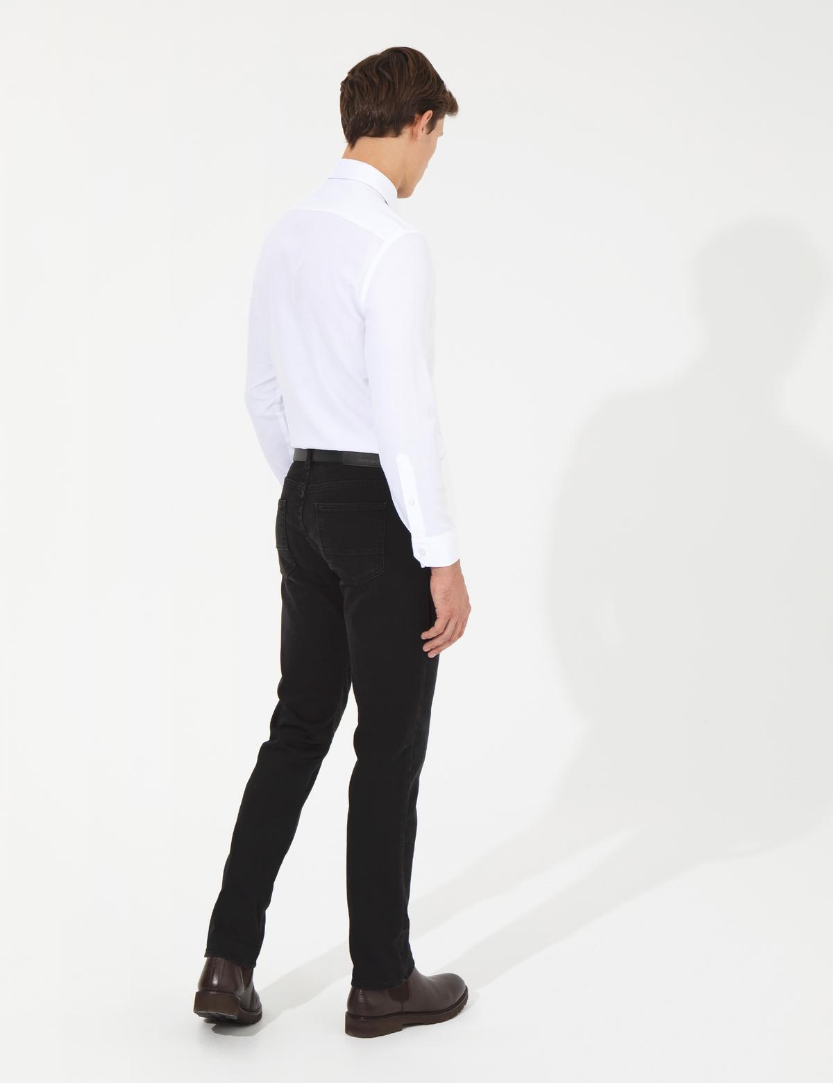 Siyah Straight Fit Jean Pantolon - 50259670080