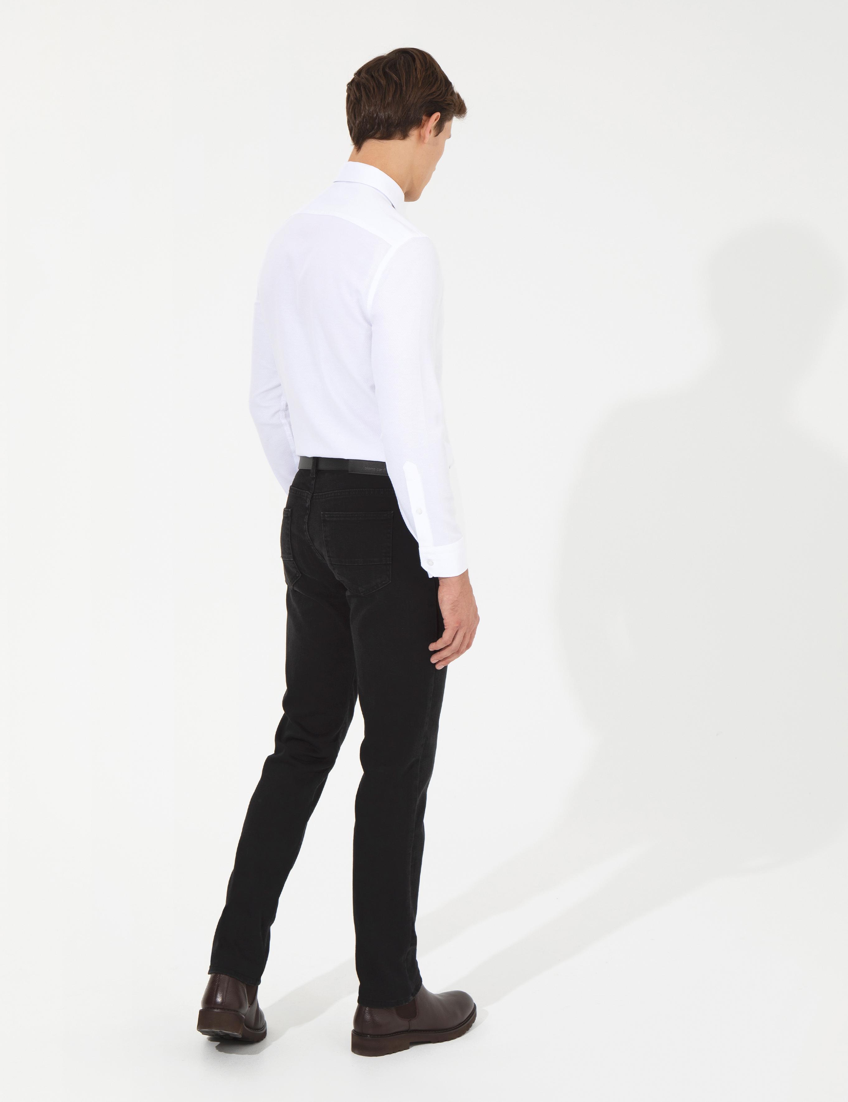 Siyah Straight Fit Jean Pantolon