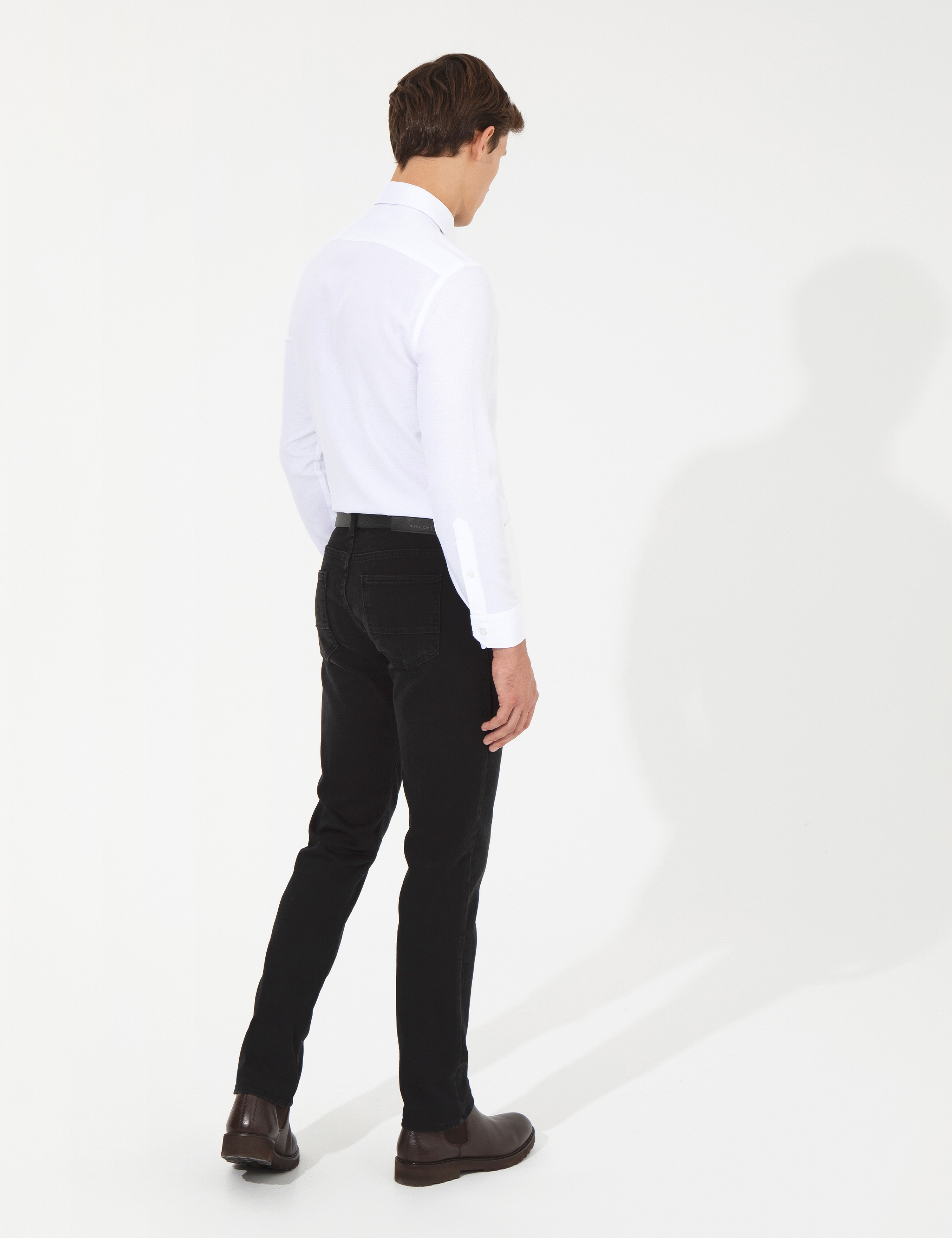 Siyah Straight Fit Jean Pantolon