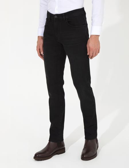 Siyah Straight Fit Jean Pantolon - 50259670080
