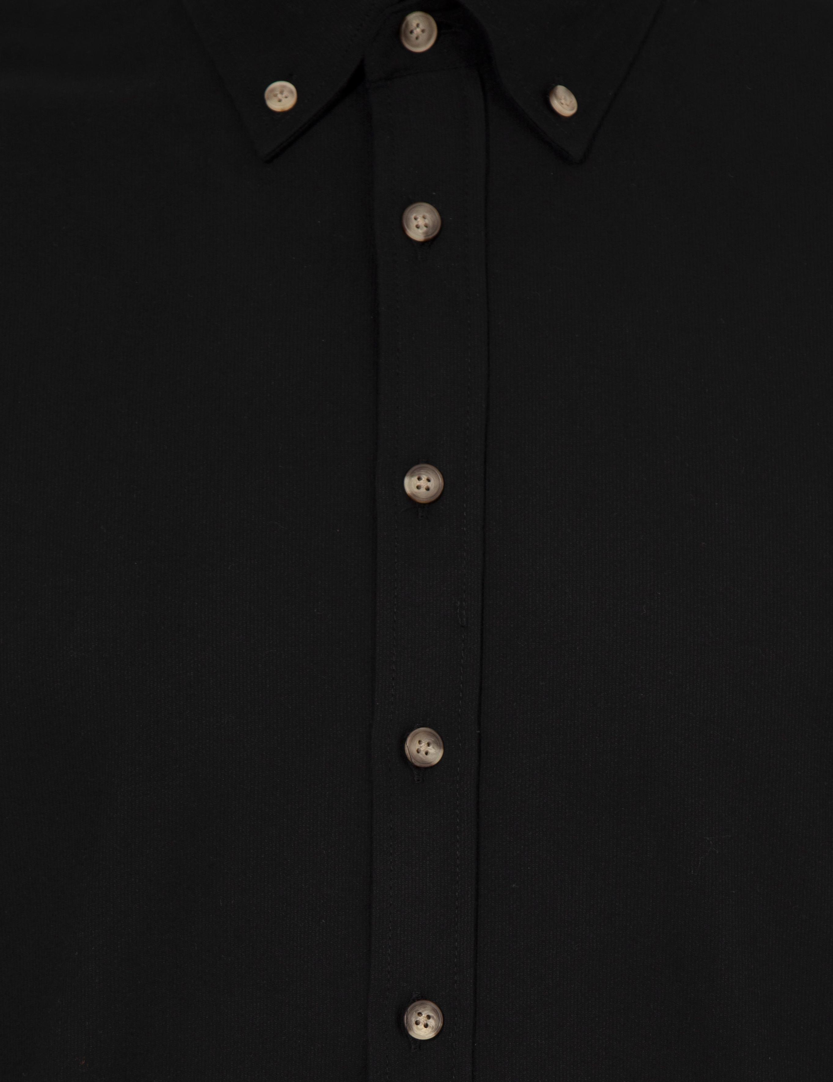 Siyah Regular Fit Uzun Kollu Gömlek