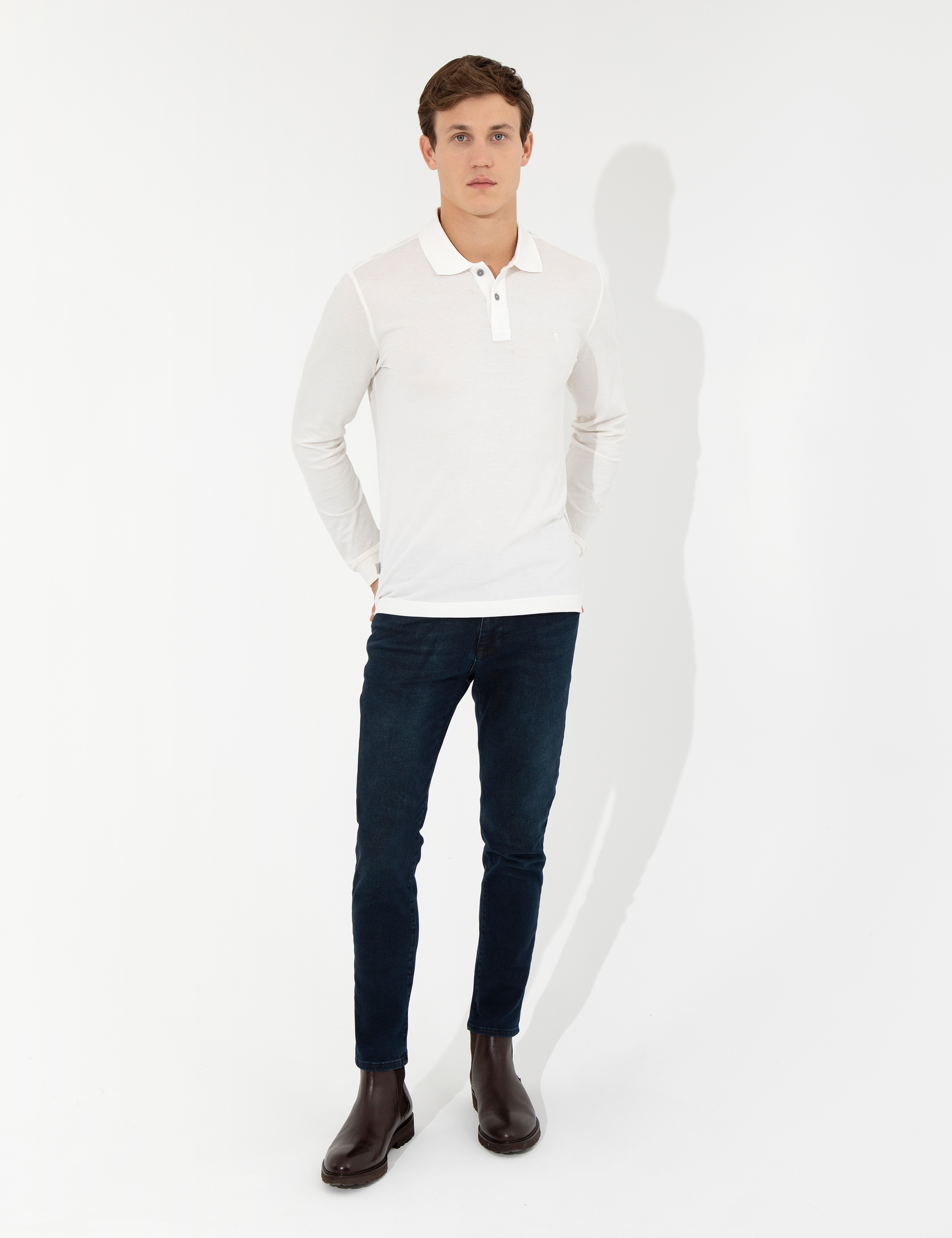 Ekru Slim Fit Sweatshirt - Image 4