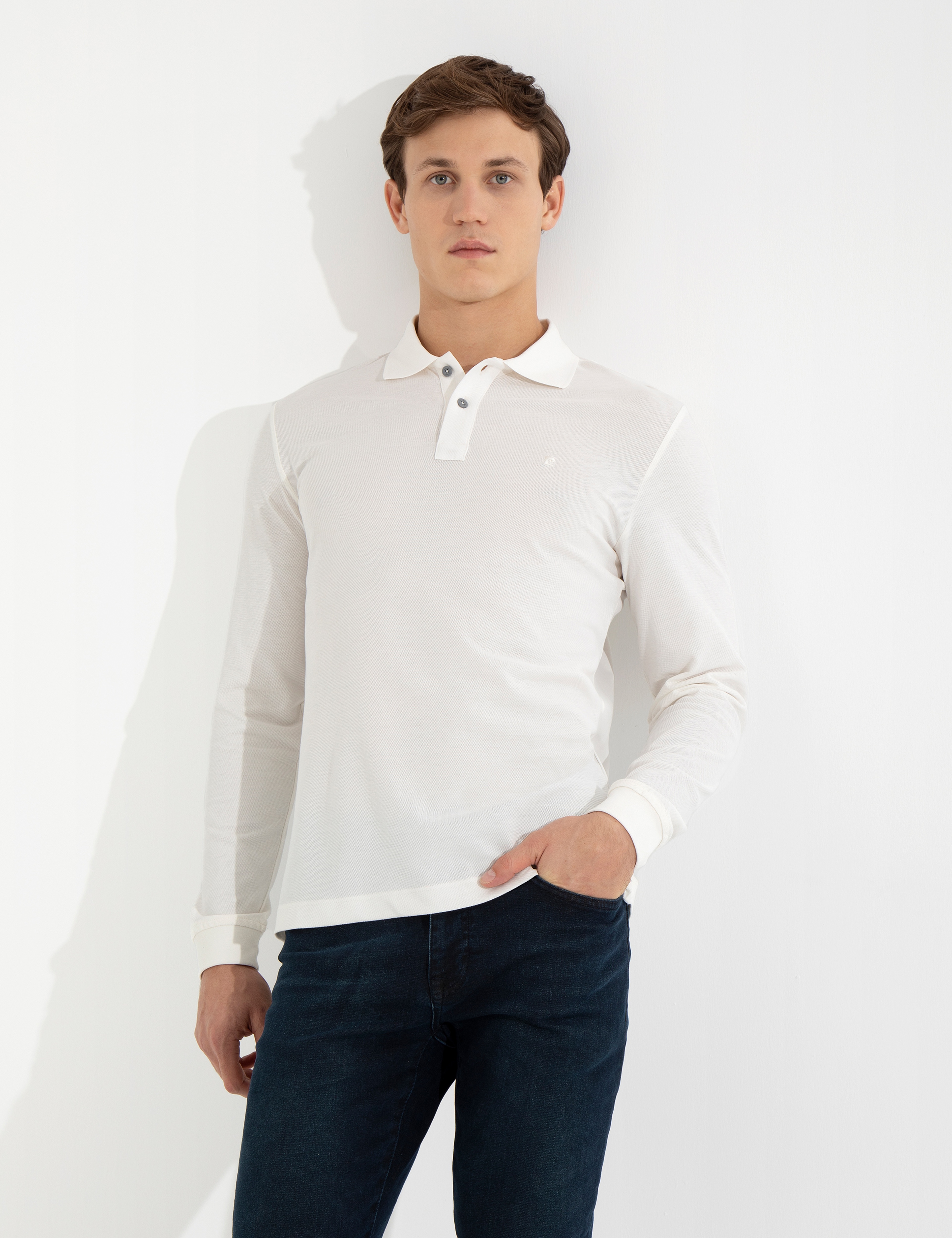 Ekru Slim Fit Sweatshirt - Image 1