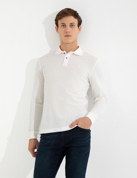 Ekru Slim Fit Sweatshirt - 50261873008