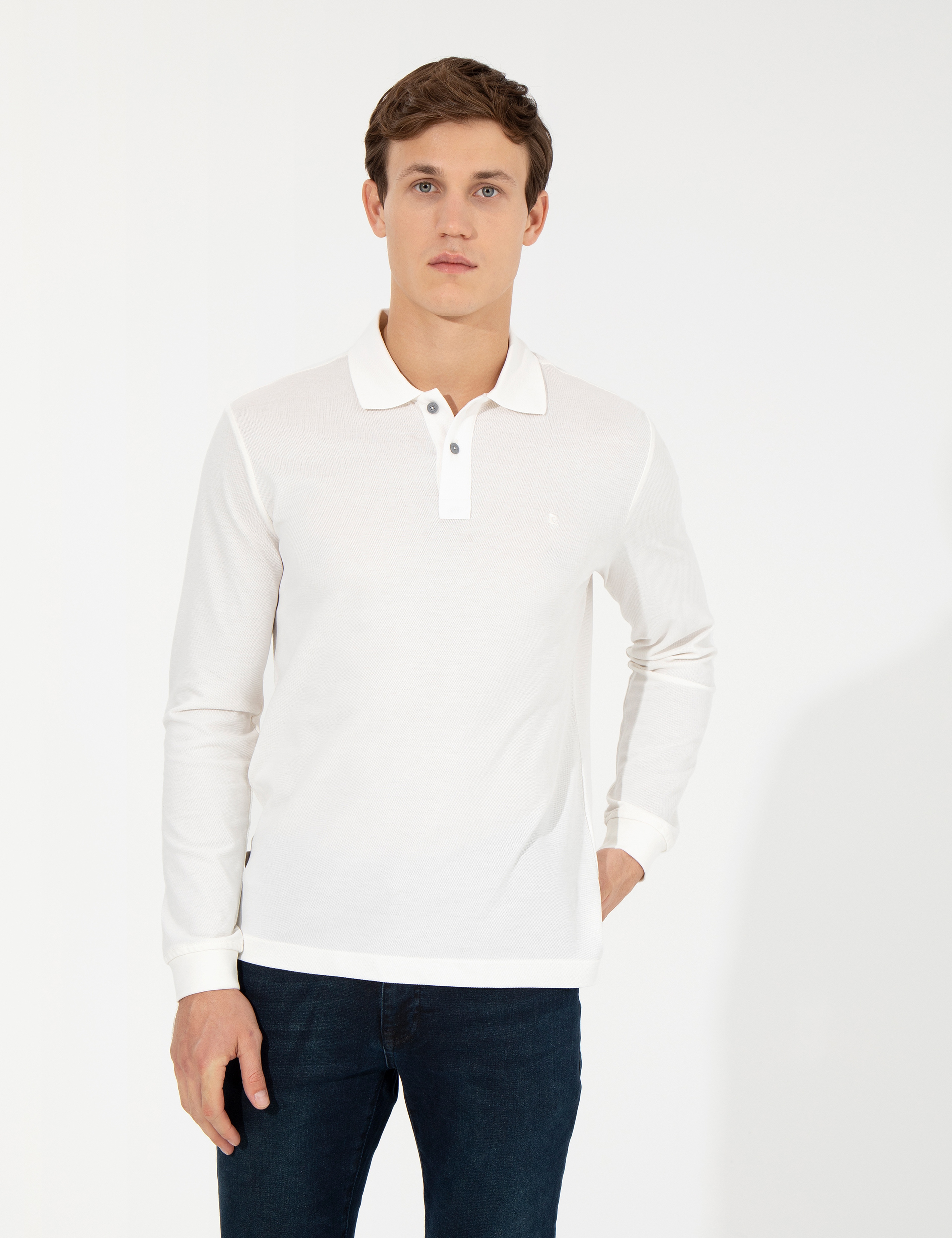 Ekru Slim Fit Sweatshirt - Image 2