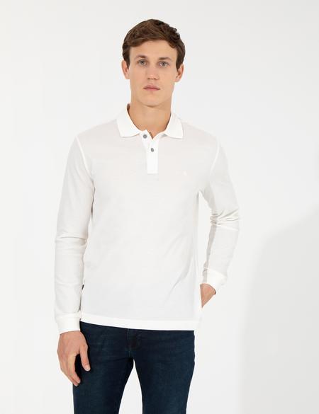 Ekru Slim Fit Sweatshirt - 50261873008