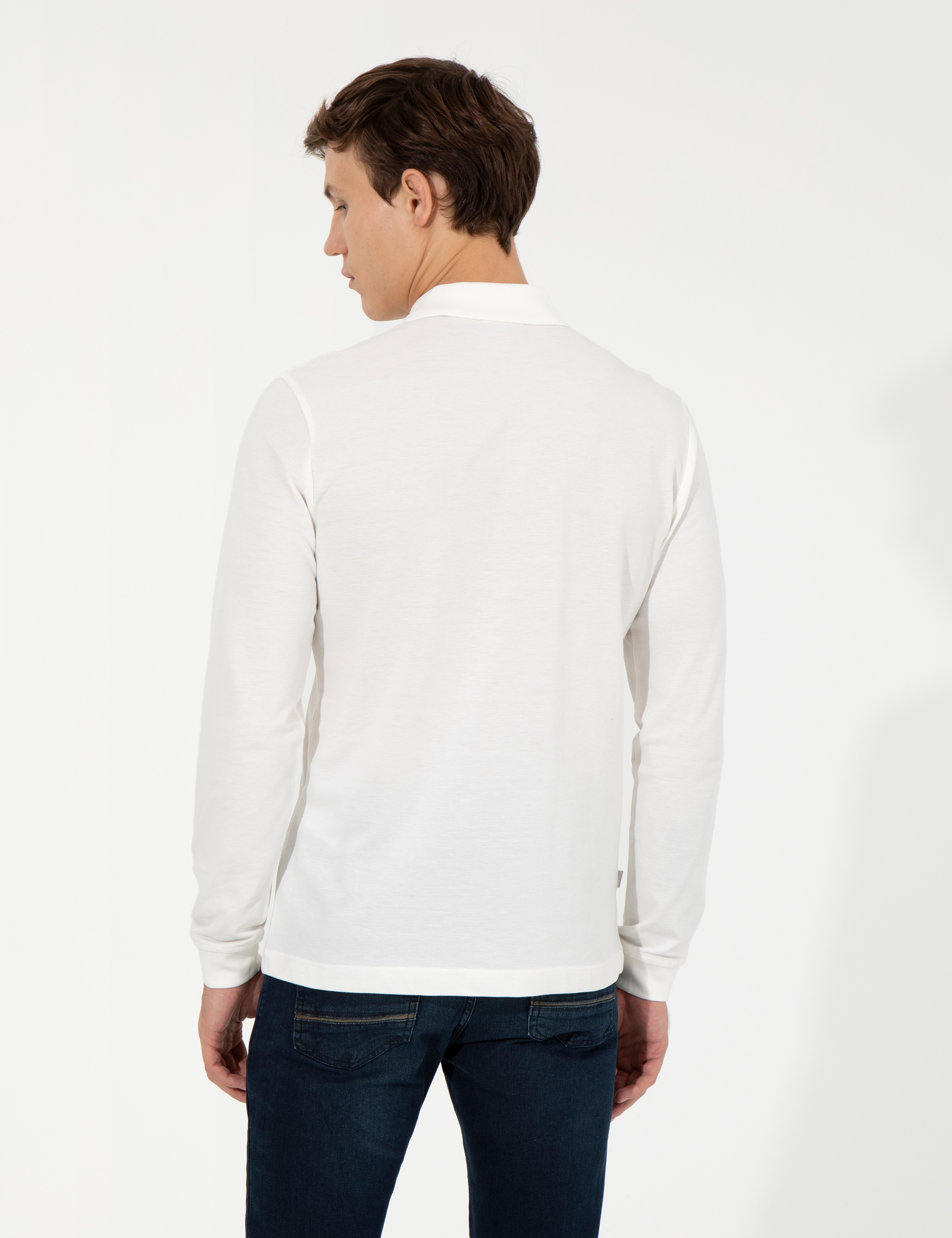 Ekru Slim Fit Sweatshirt - Image 5