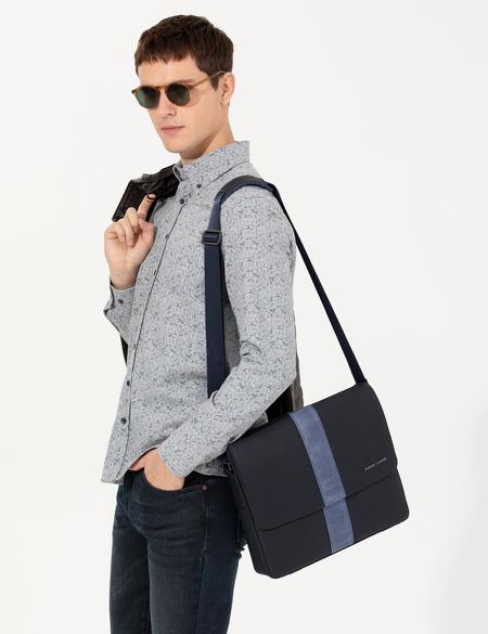 Erkek  Lacivert Omuz Çantası - 50266866002