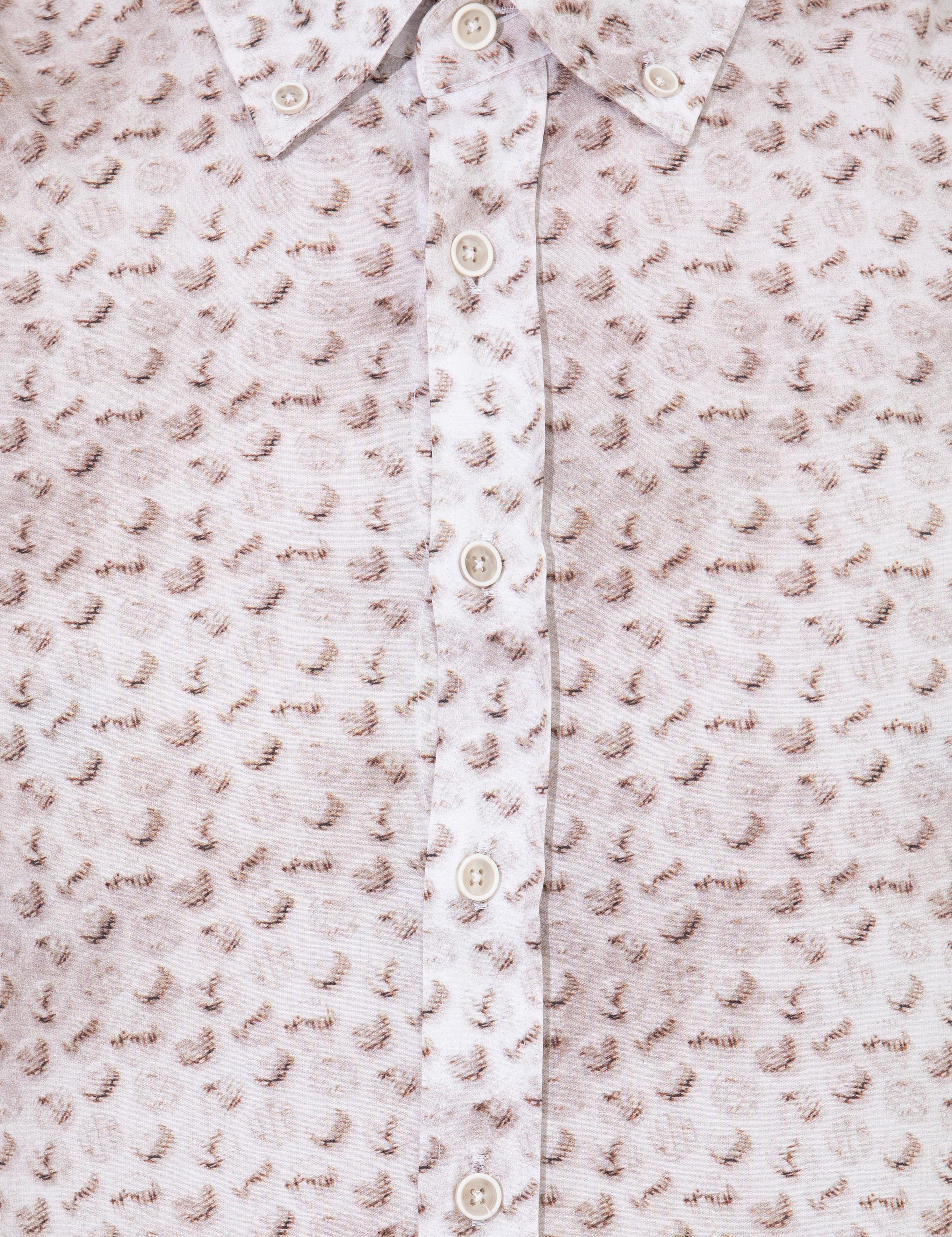 Bej Slim Fit Uzun Kollu Gömlek