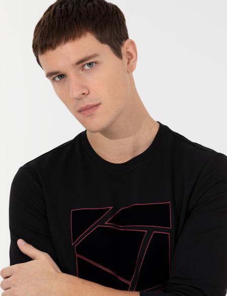 Siyah Slim Fit Sweatshirt - 50258519005