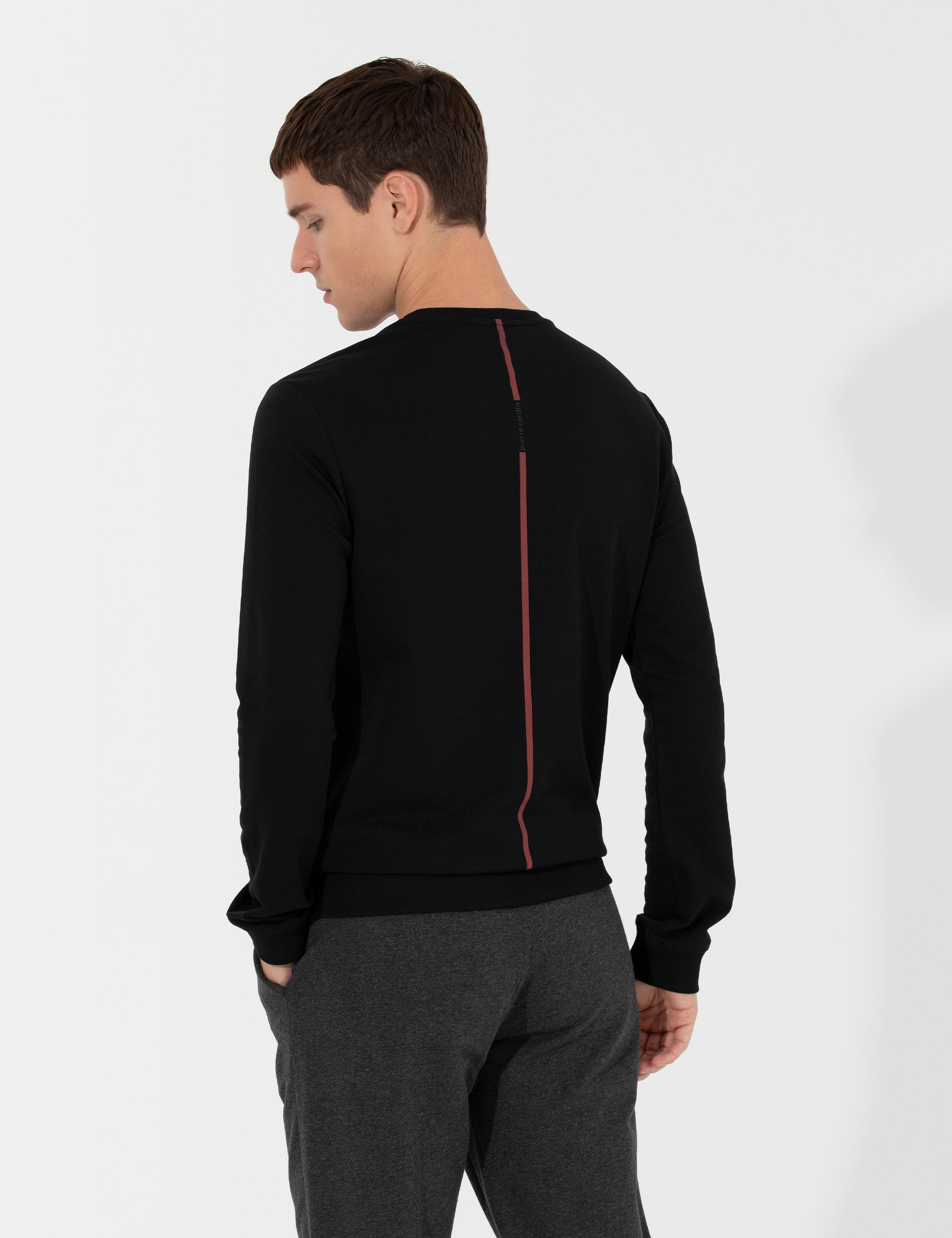 Siyah Slim Fit Sweatshirt