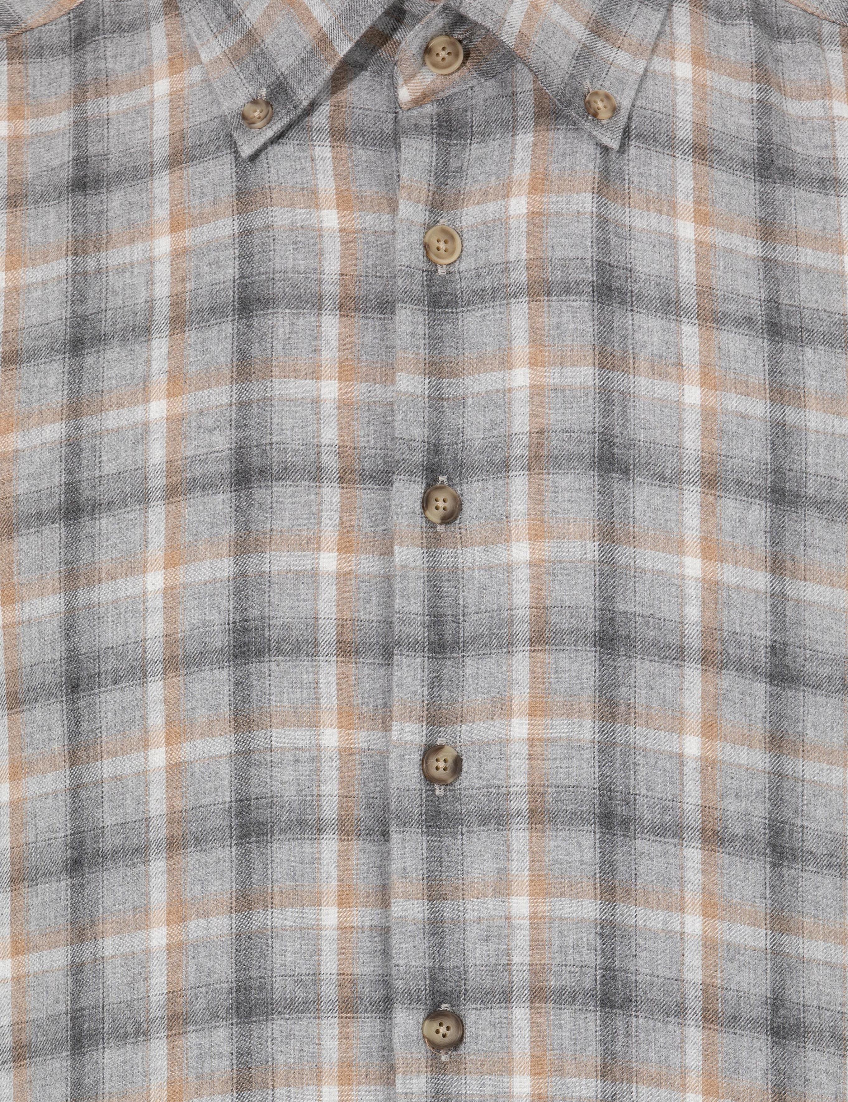 Gri Slim Fit Uzun Kollu Gömlek