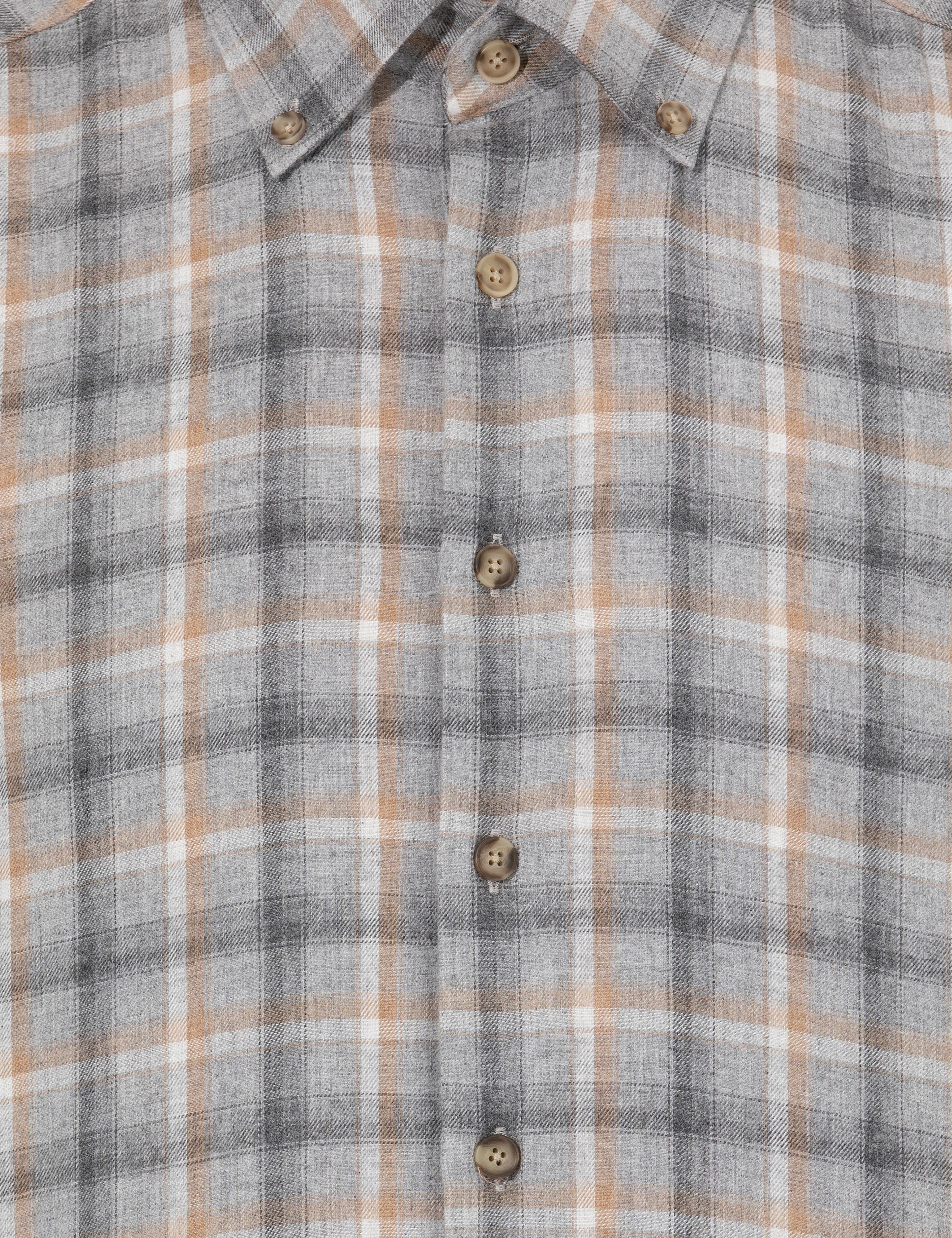 Gri Slim Fit Uzun Kollu Gömlek - Image 6
