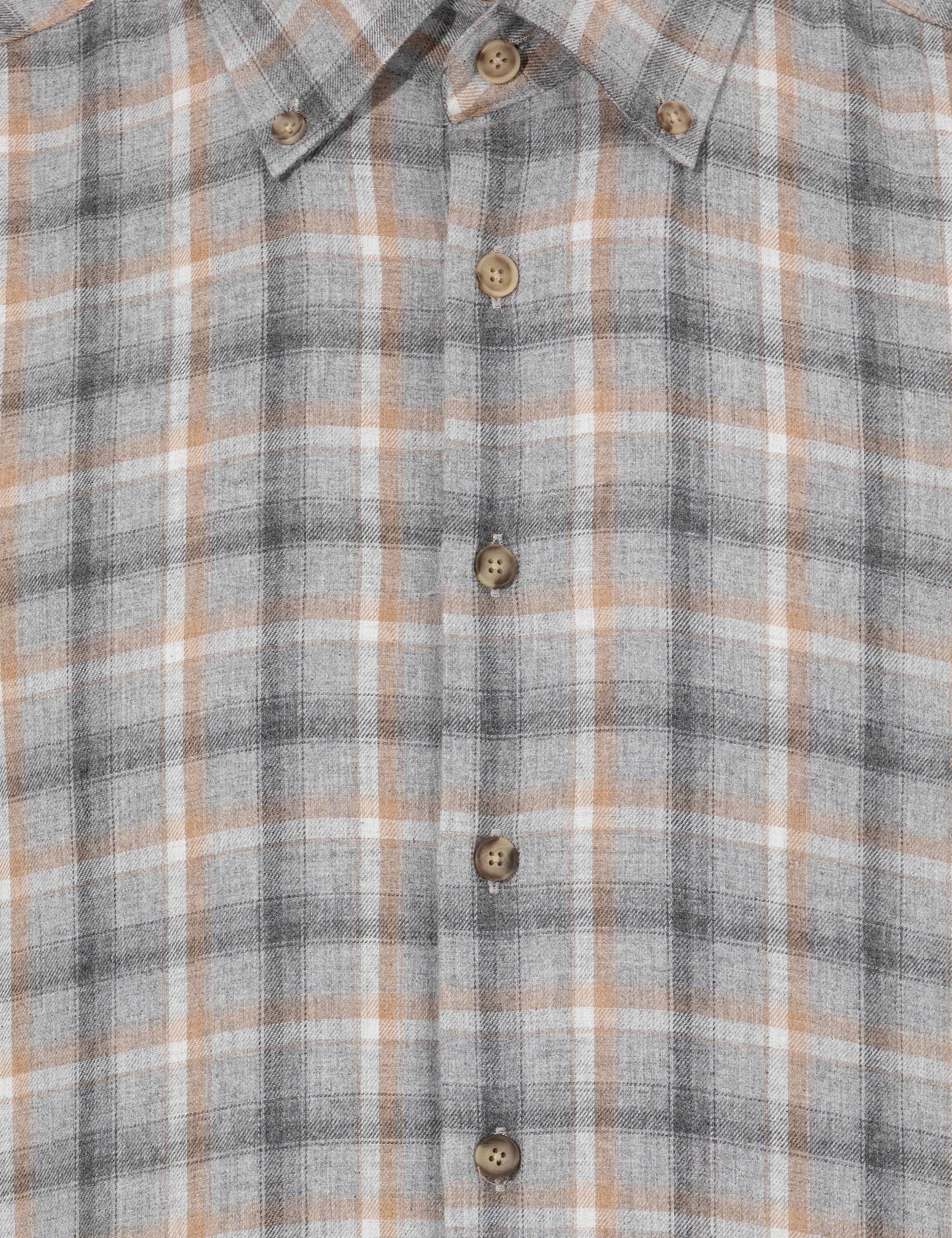 Gri Slim Fit Uzun Kollu Gömlek