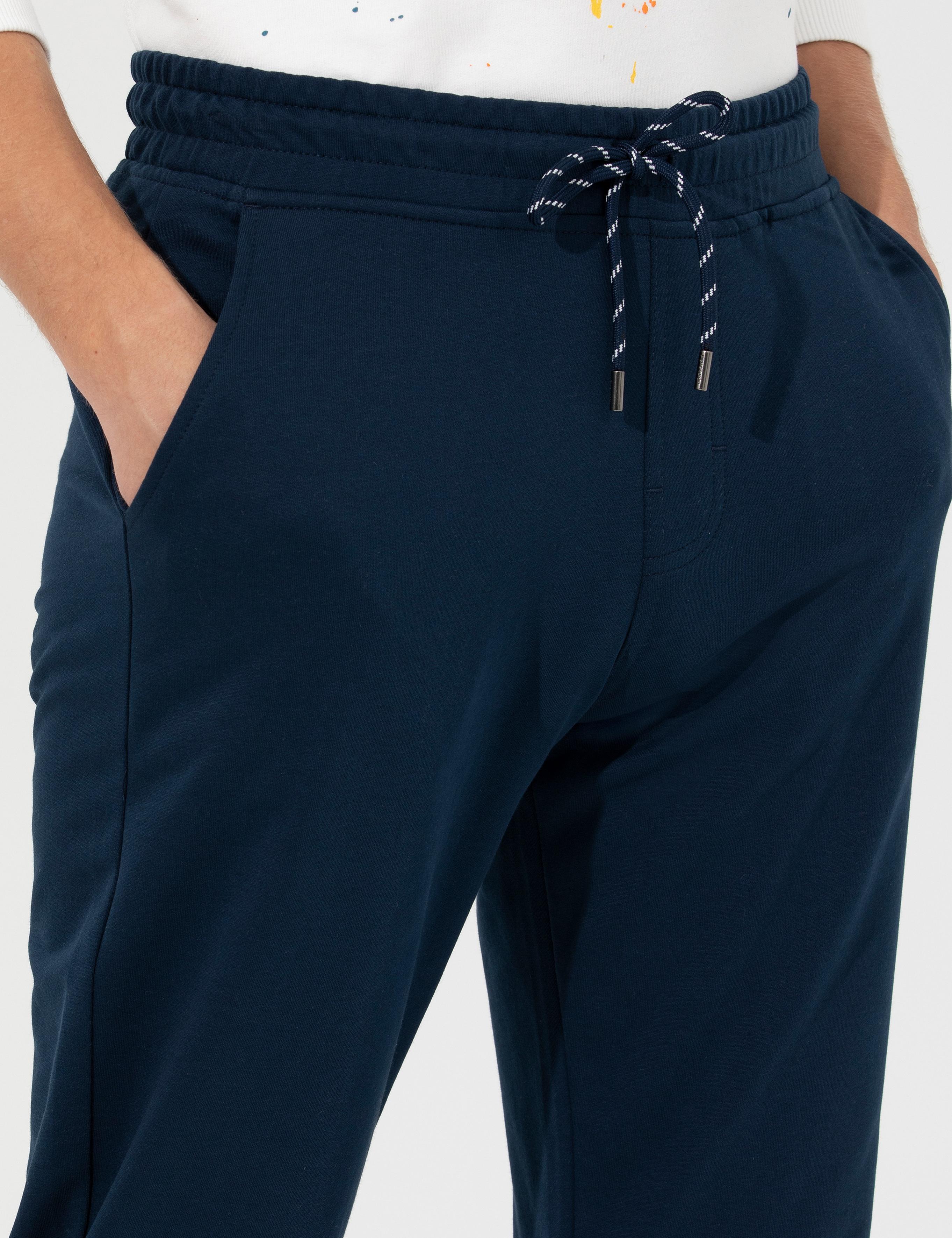 Lacivert Slim Fit Eşofman Altı