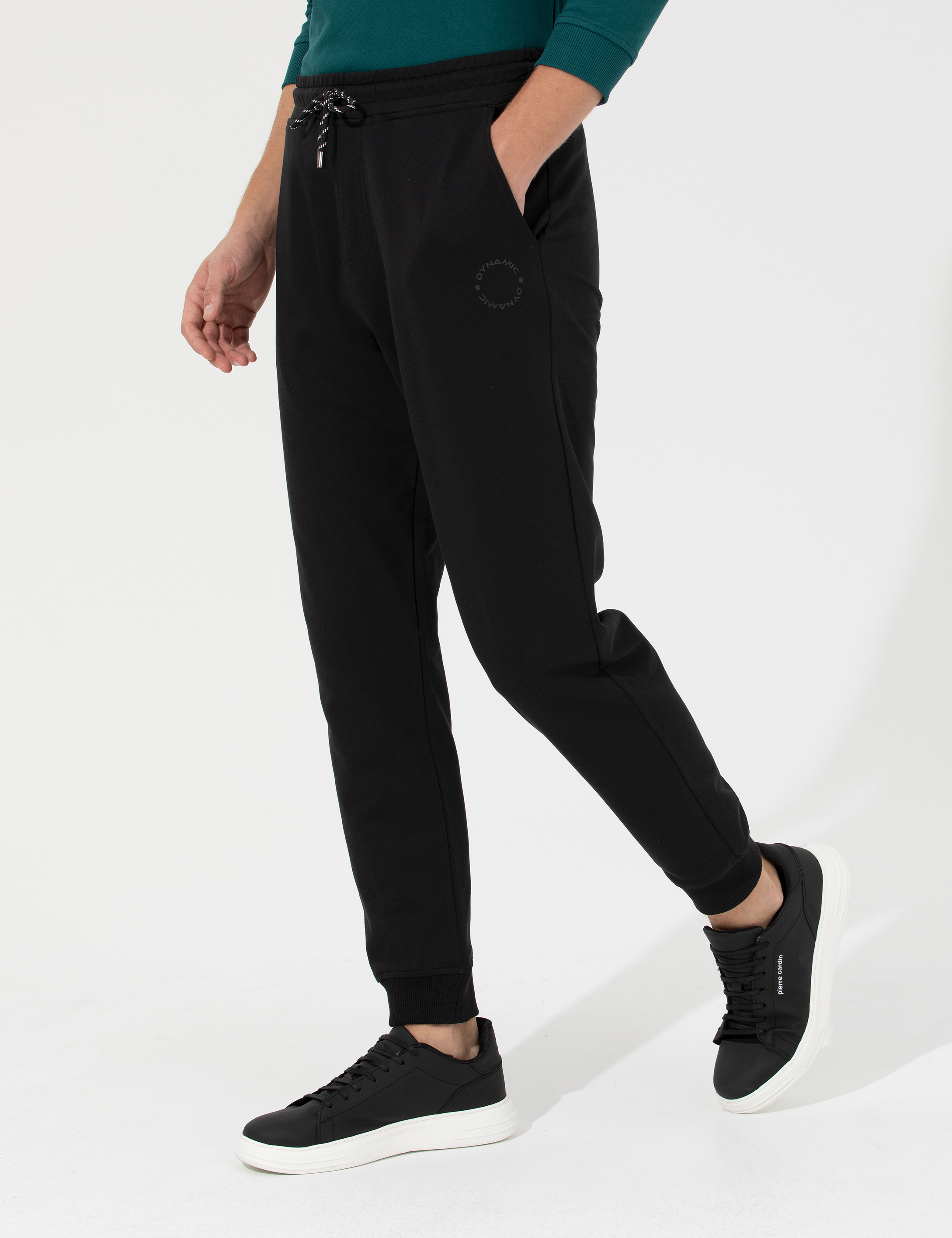 Siyah Slim Fit Eşofman Altı - Image 2