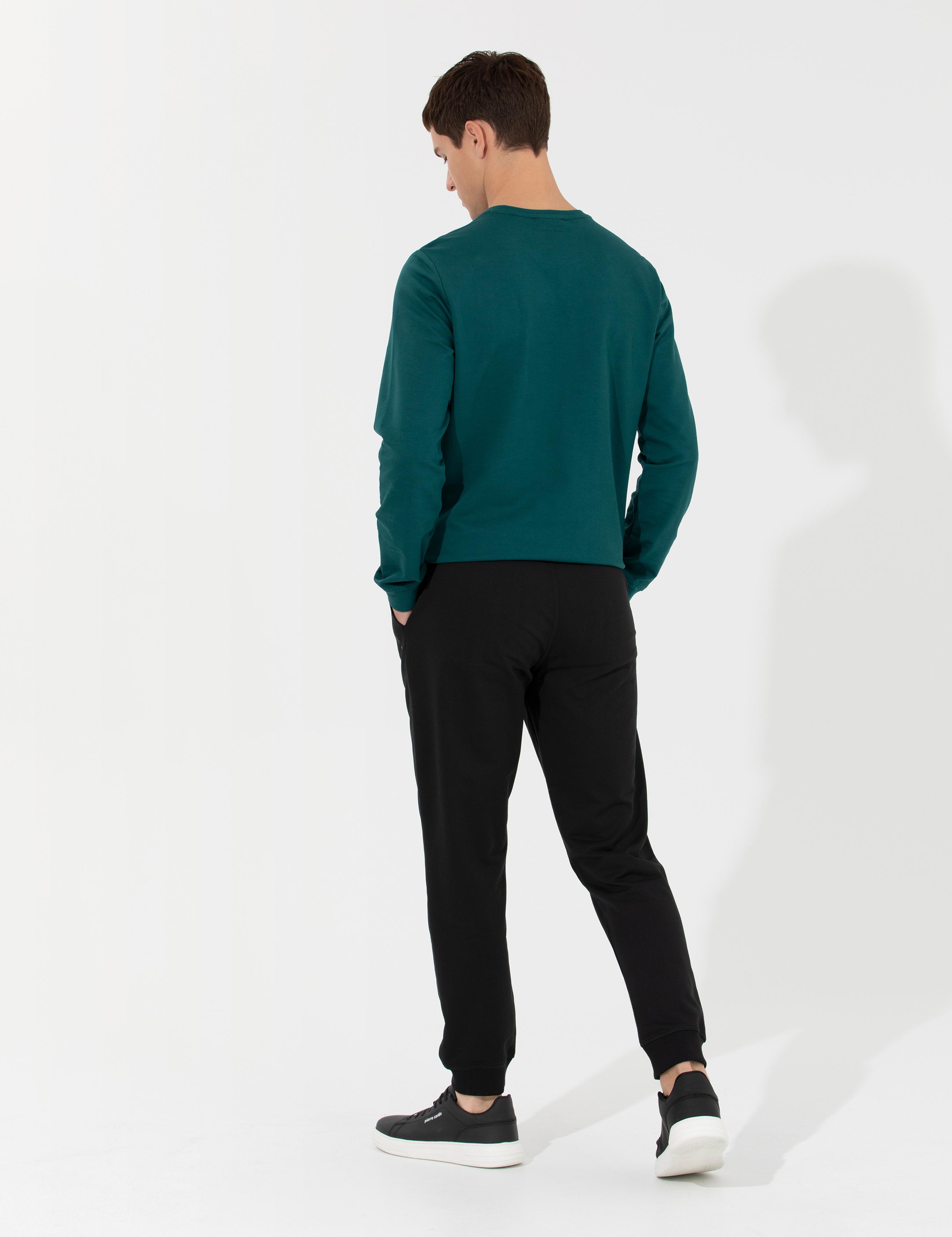 Siyah Slim Fit Eşofman Altı