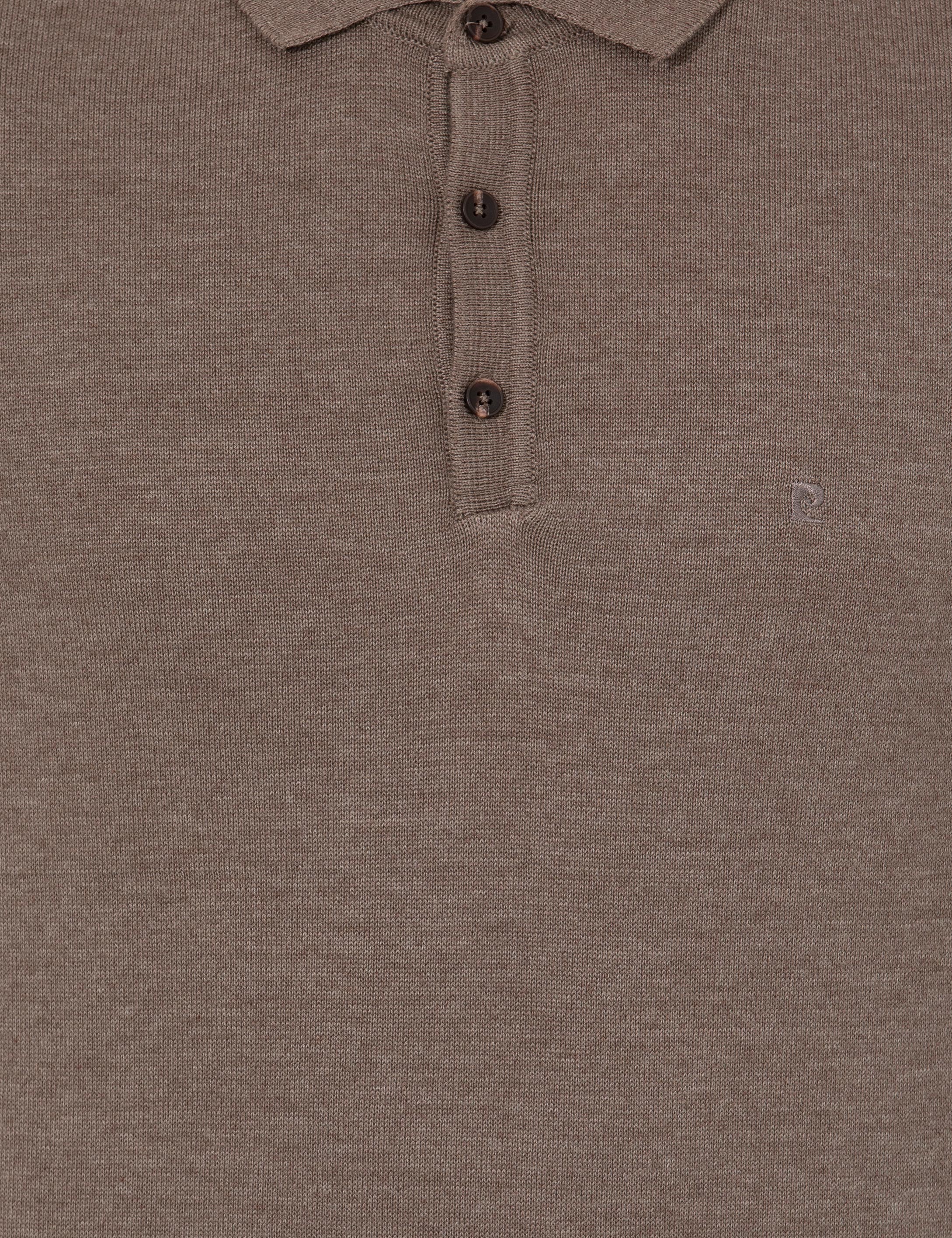 Pierre Cardin Vizon Melanj Slim Fit Polo Yaka Basic Triko Kazak görsel 6