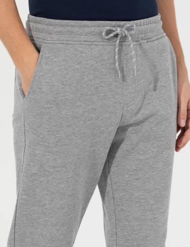 Gri Melanj Slim Fit Eşofman Altı