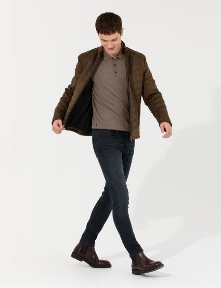 Haki Deri Ceket - 50262400032