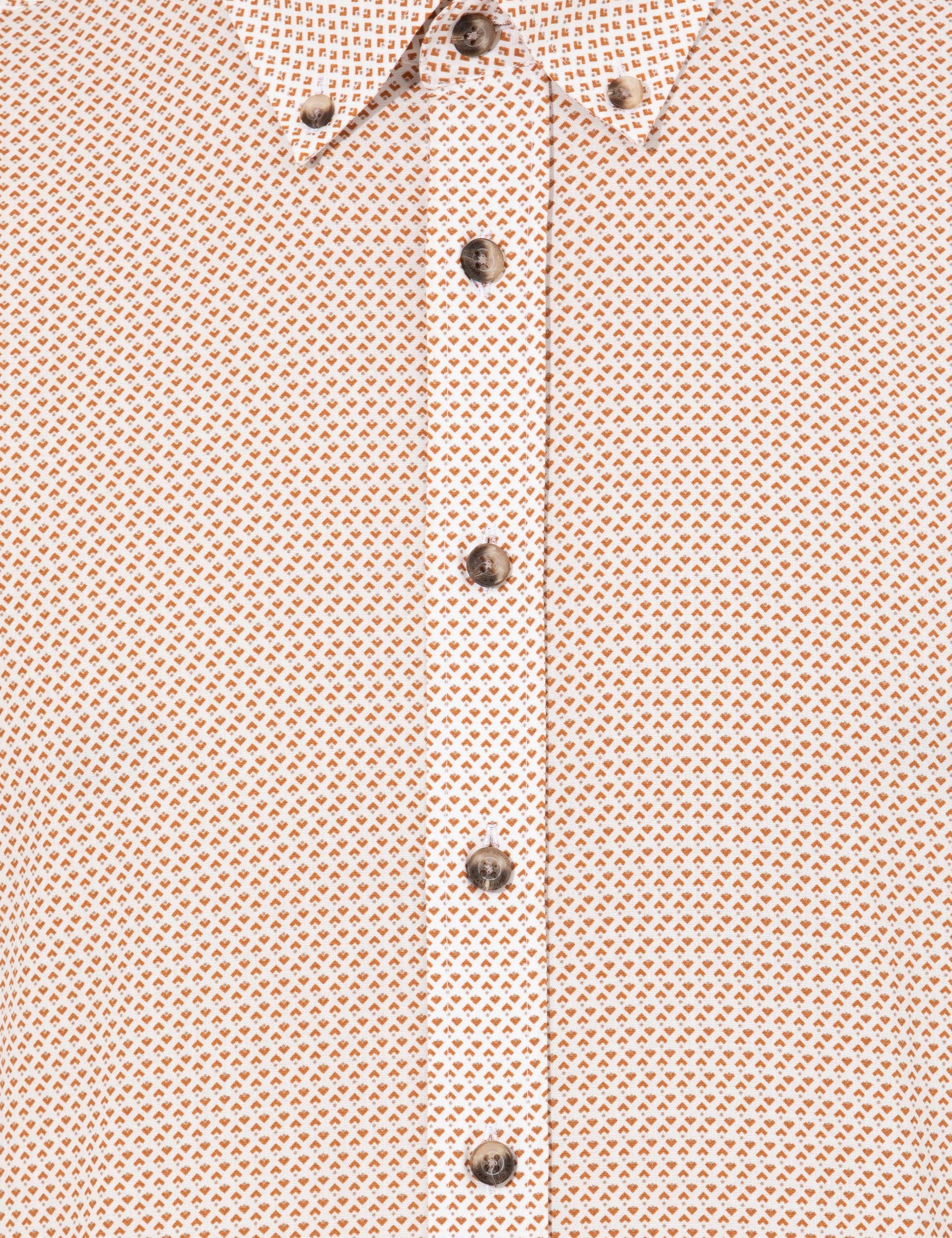 Turuncu Slim Fit Uzun Kollu Gömlek