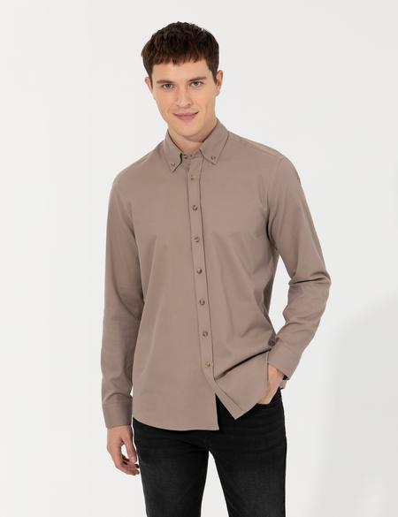 Vizon Regular Fit Uzun Kollu Gömlek - 50257527064