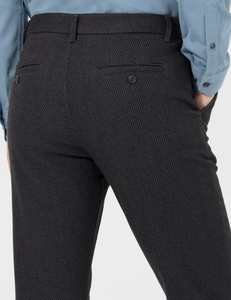 Siyah Slim Fit Kanvas Pantolon - 50259776209