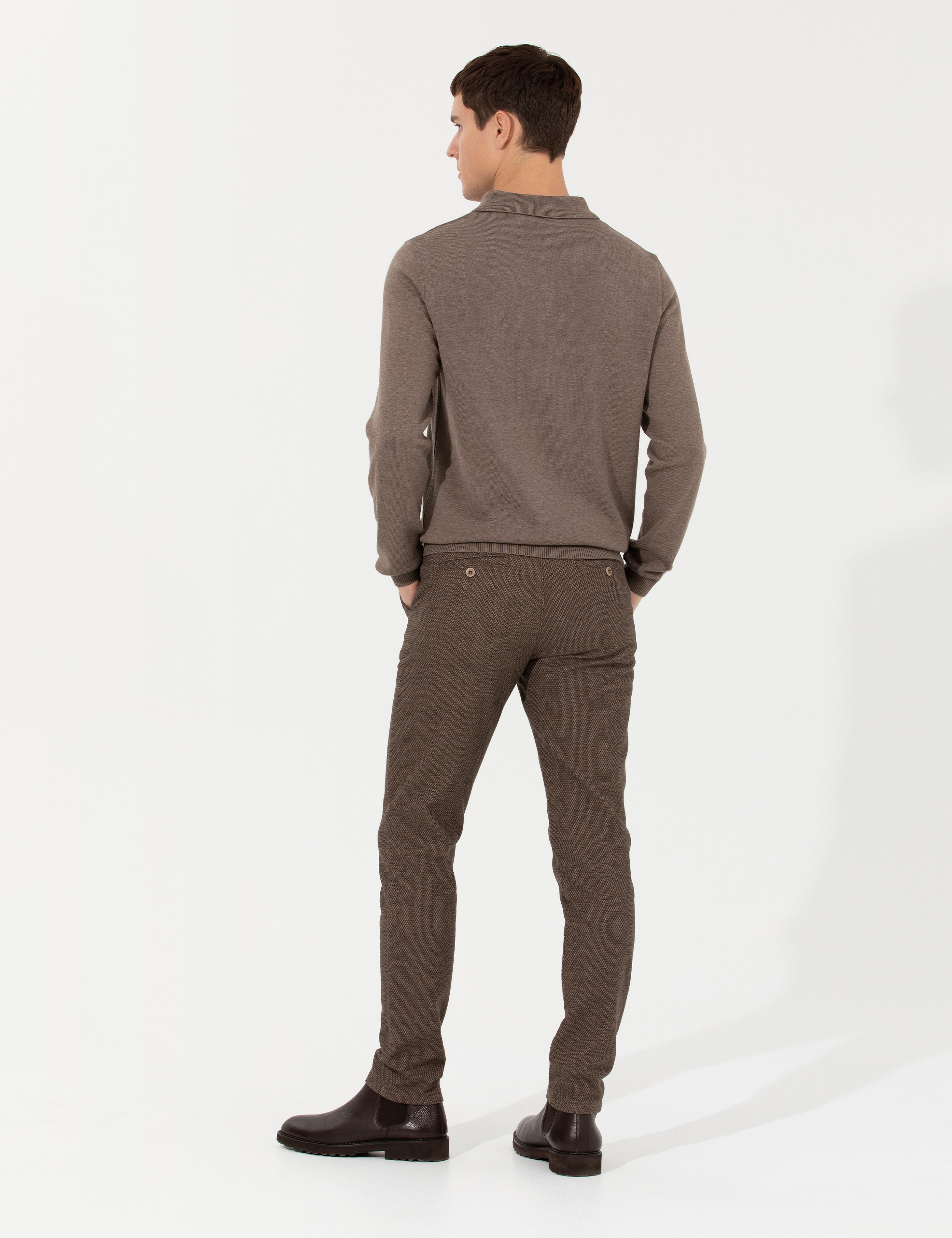 Vizon Slim Fit Kanvas Pantolon - Image 4