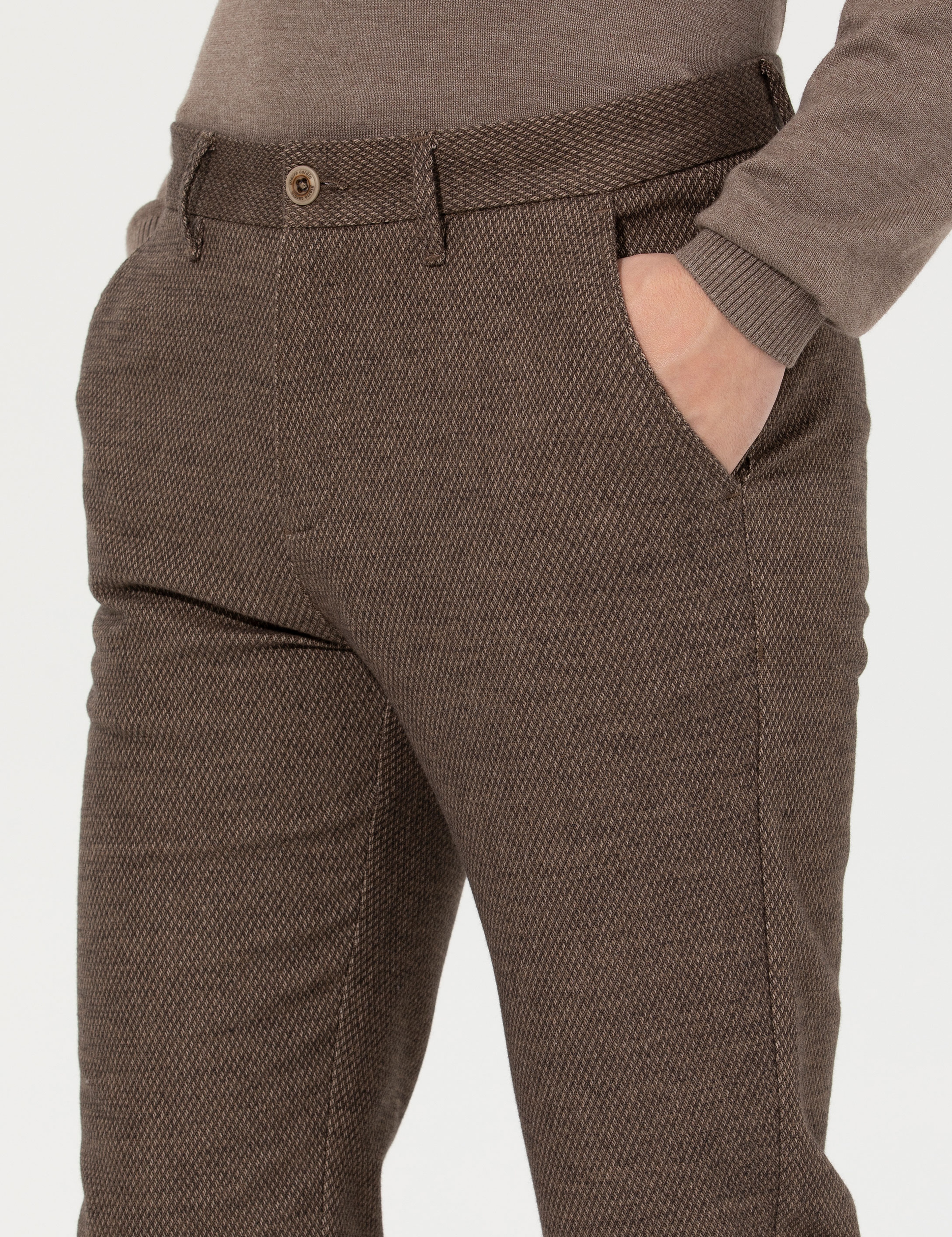 Vizon Slim Fit Kanvas Pantolon - Image 5