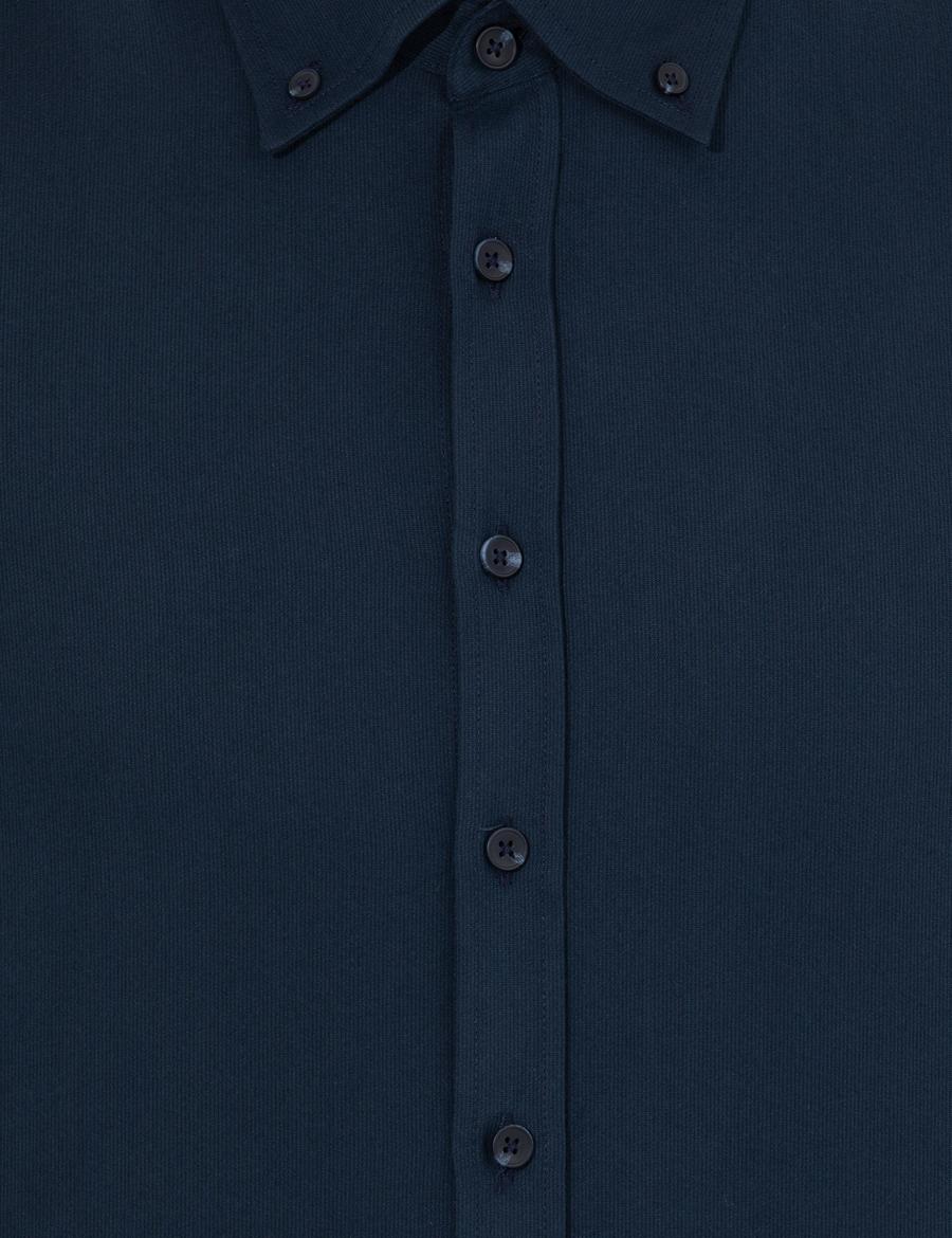 Lacivert Regular Fit Uzun Kollu Gömlek