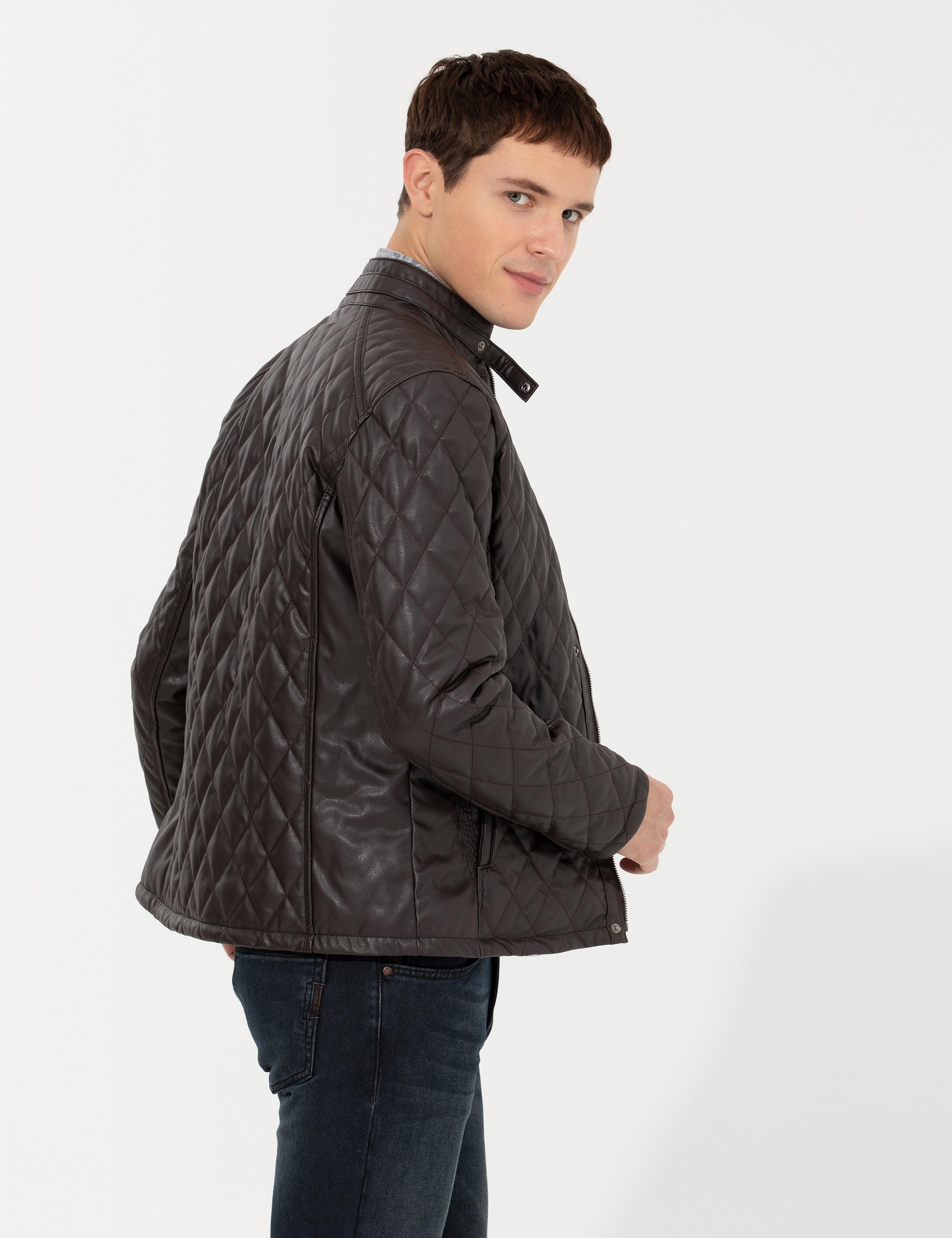 Kahverengi Deri Ceket