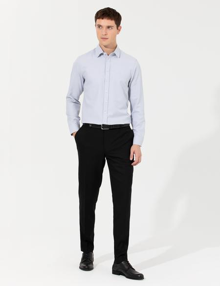 Gri Slim Fit Oxford Gömlek - 50247117065